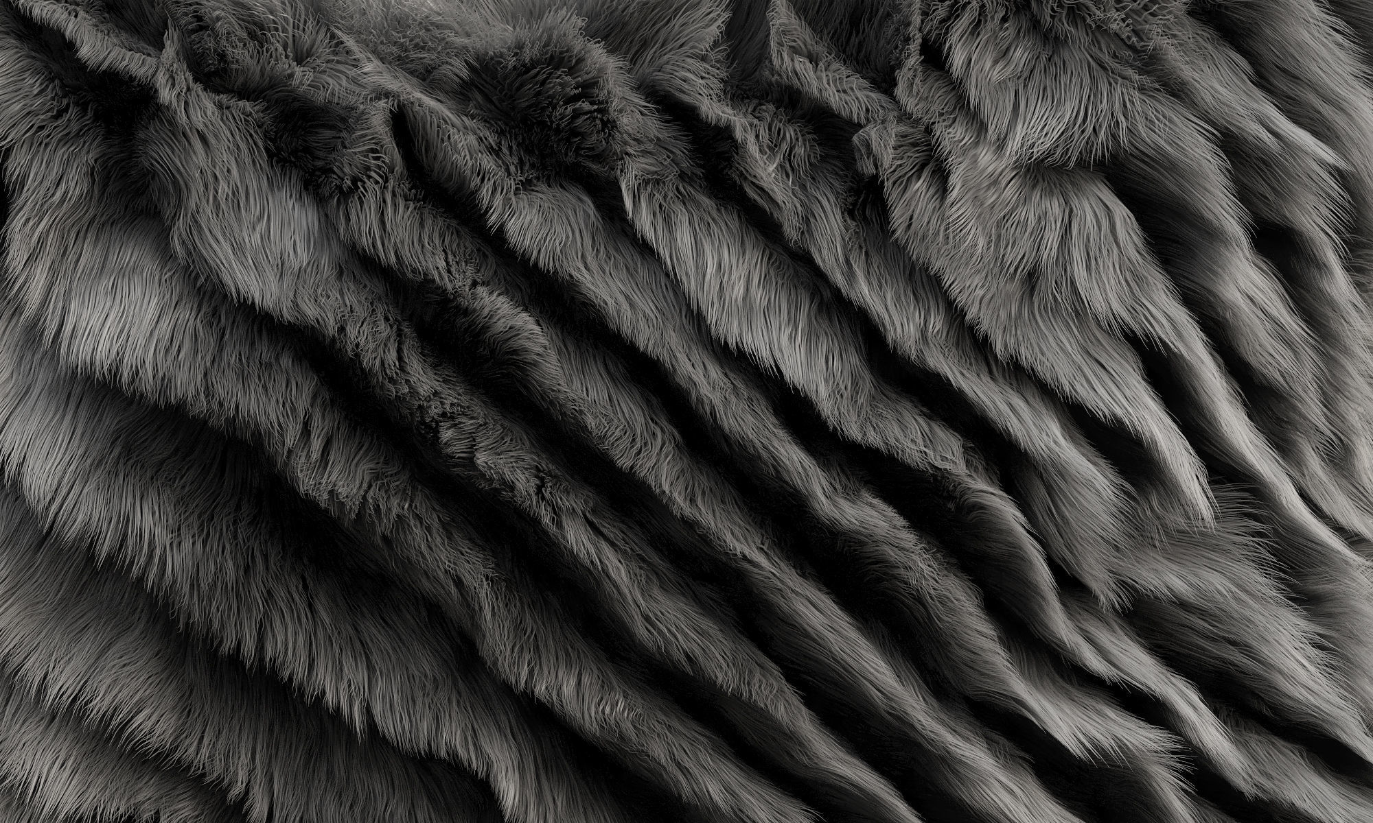 Collection of 38 fur pillows 3D model_107