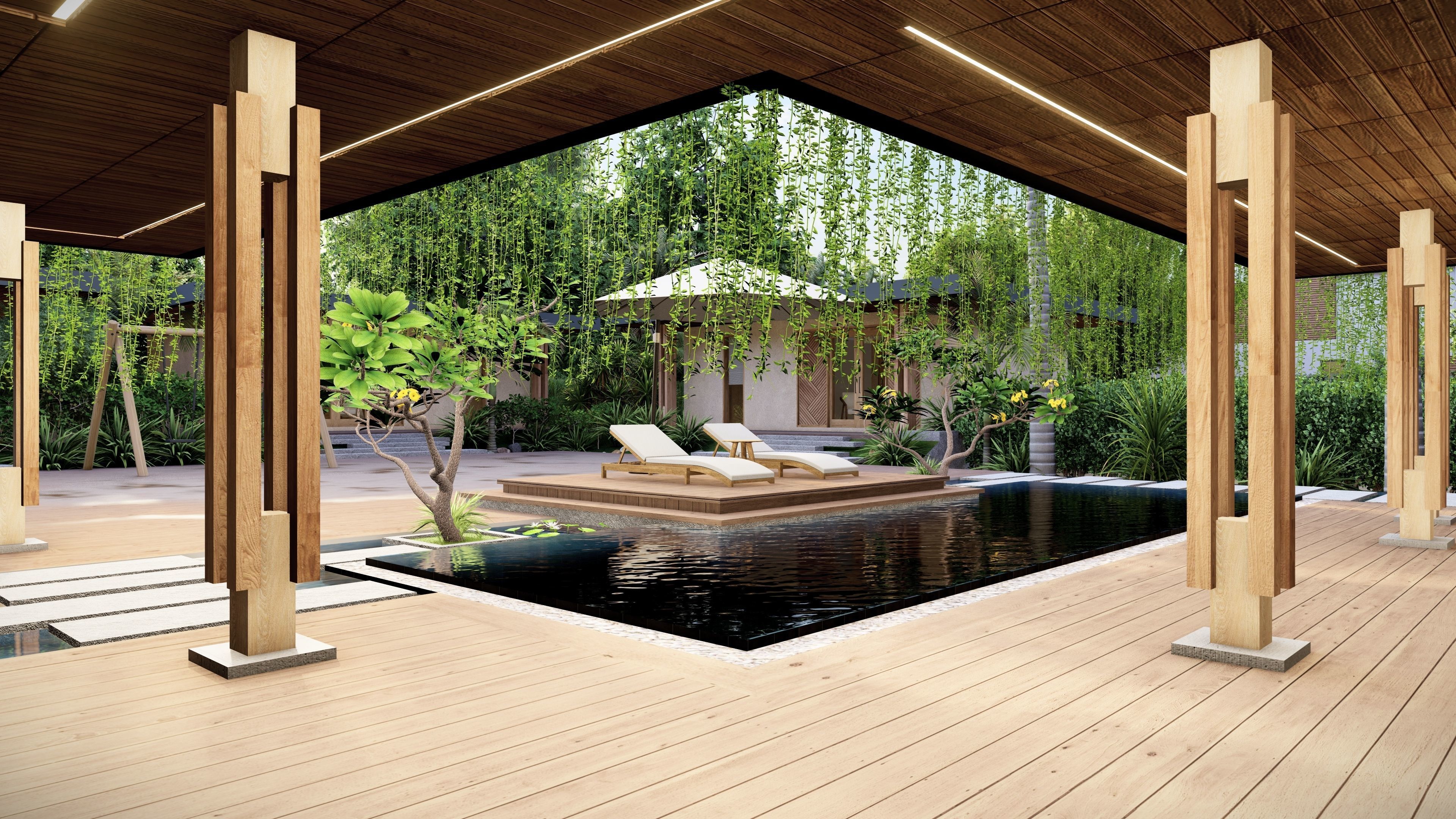 VILLA modern house 3D model 3D model_13