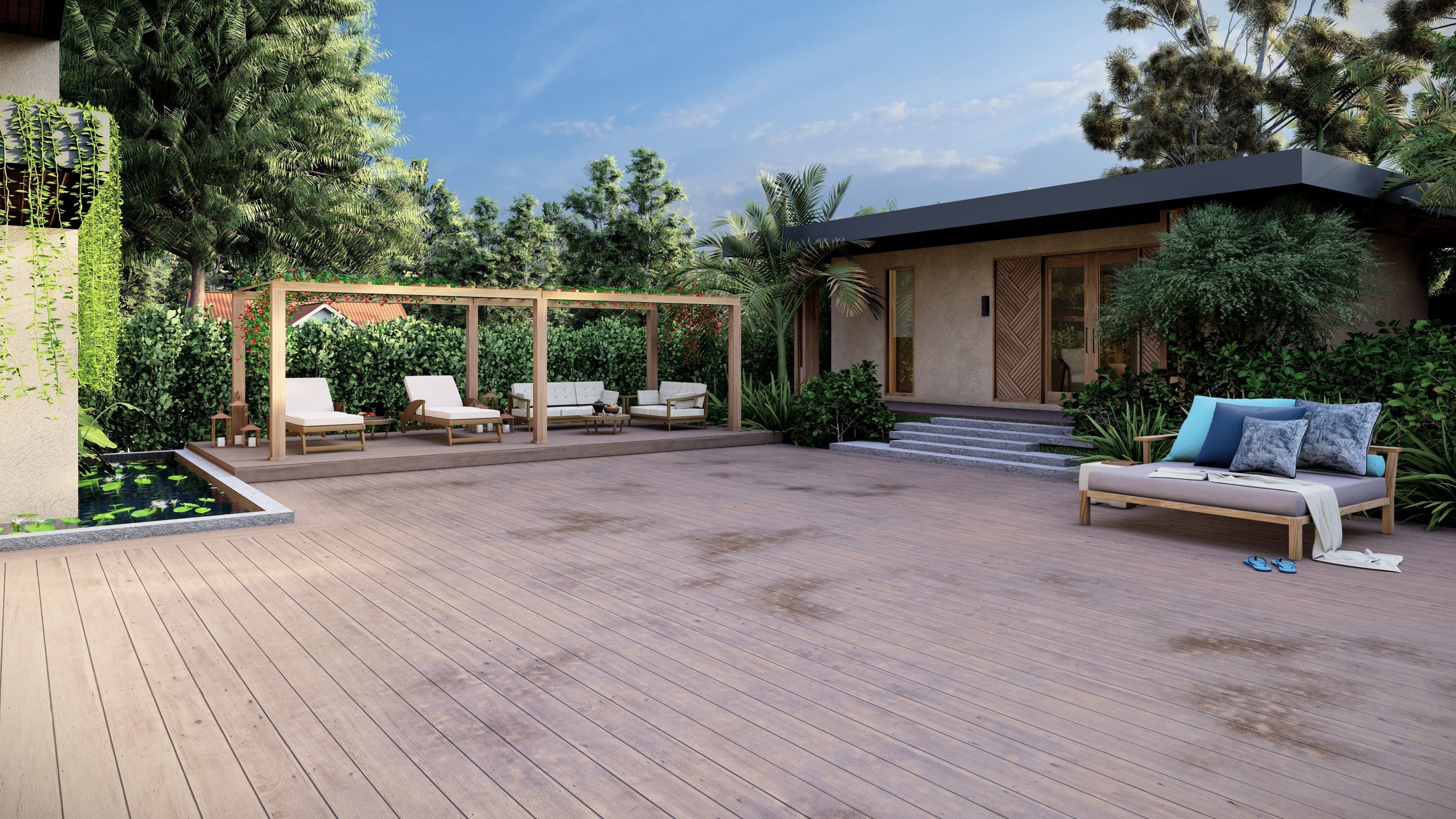 VILLA modern house 3D model 3D model_10