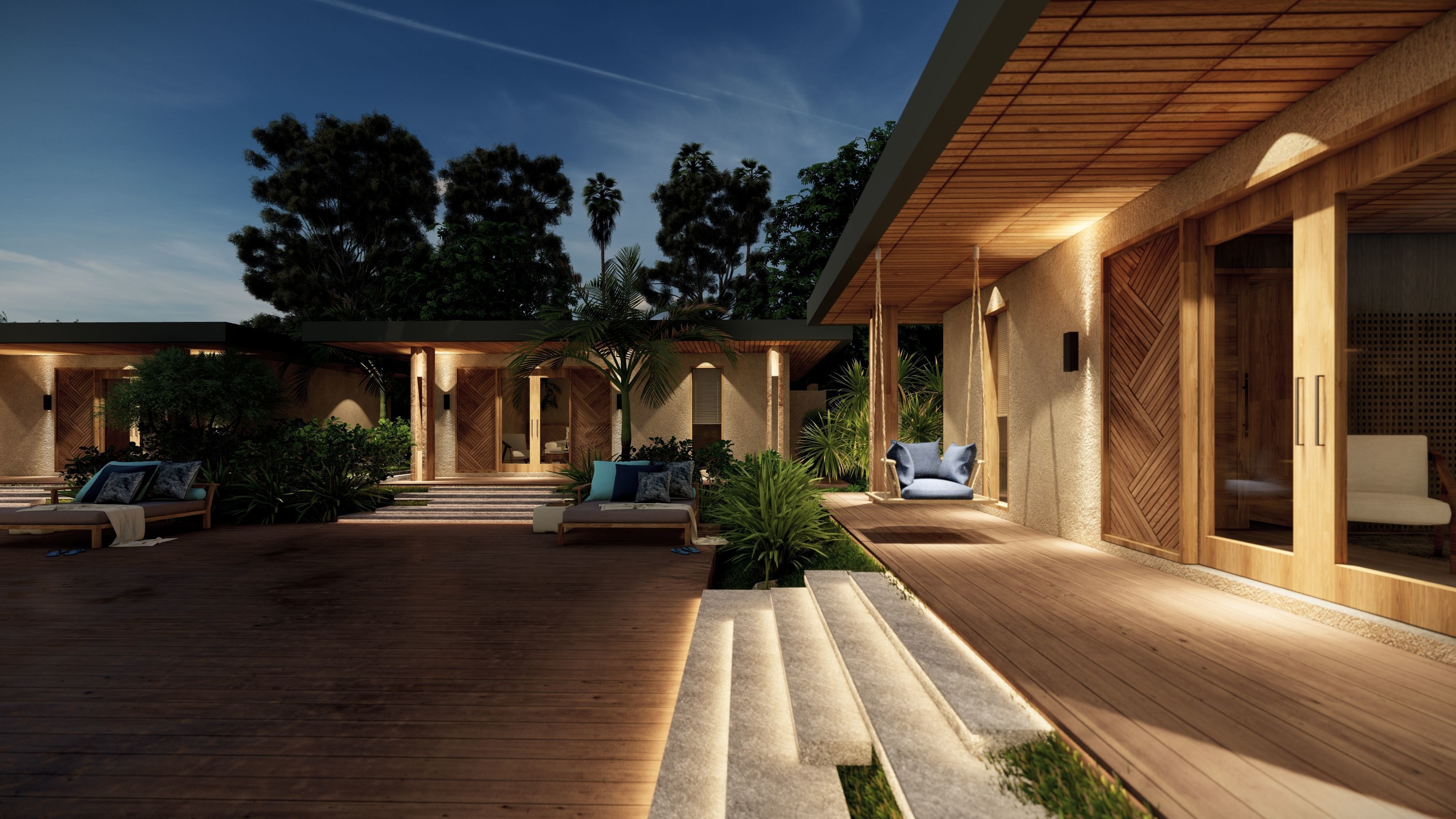 VILLA modern house 3D model 3D model_12