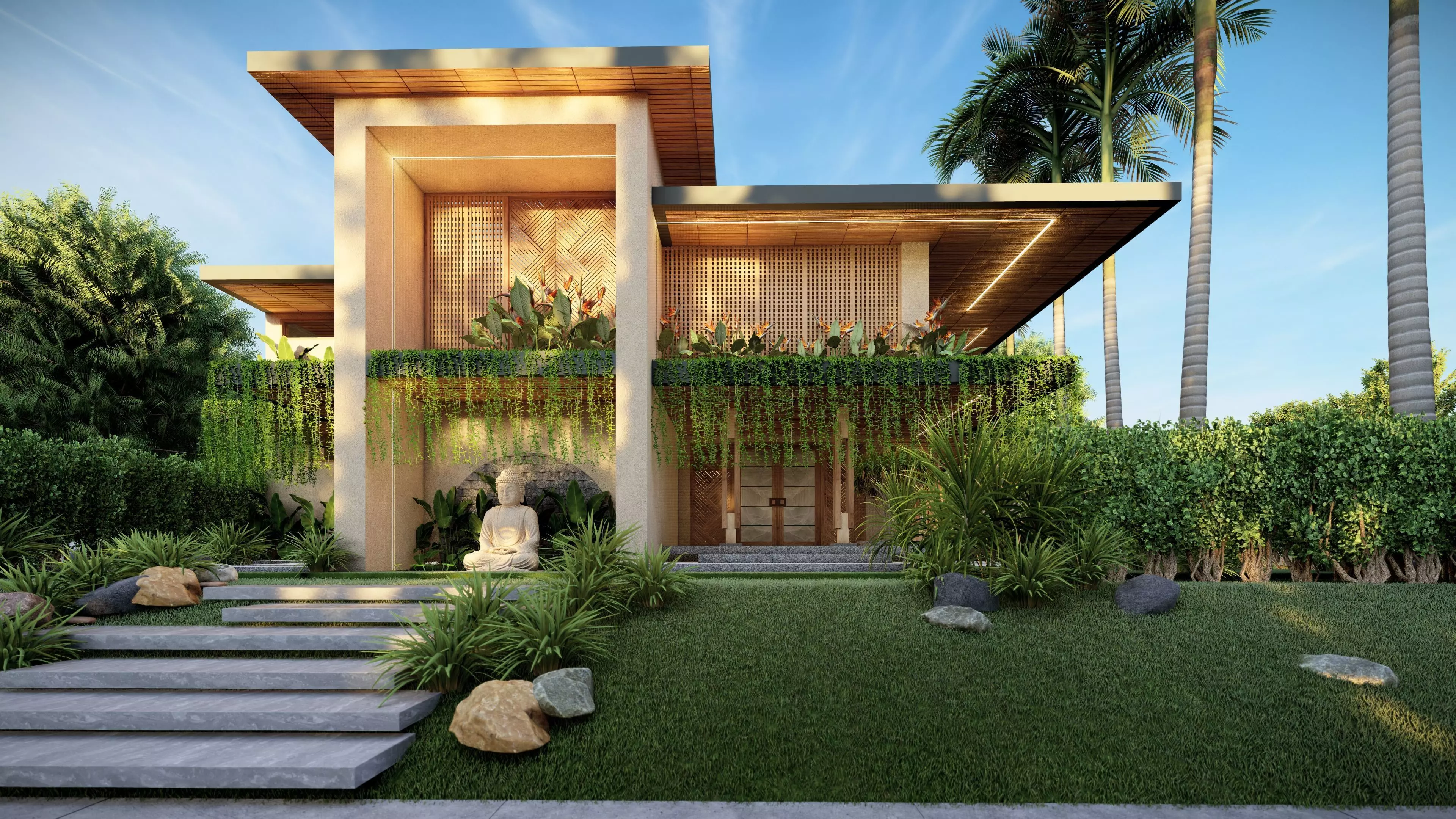 VILLA modern house 3D model 3D model_0