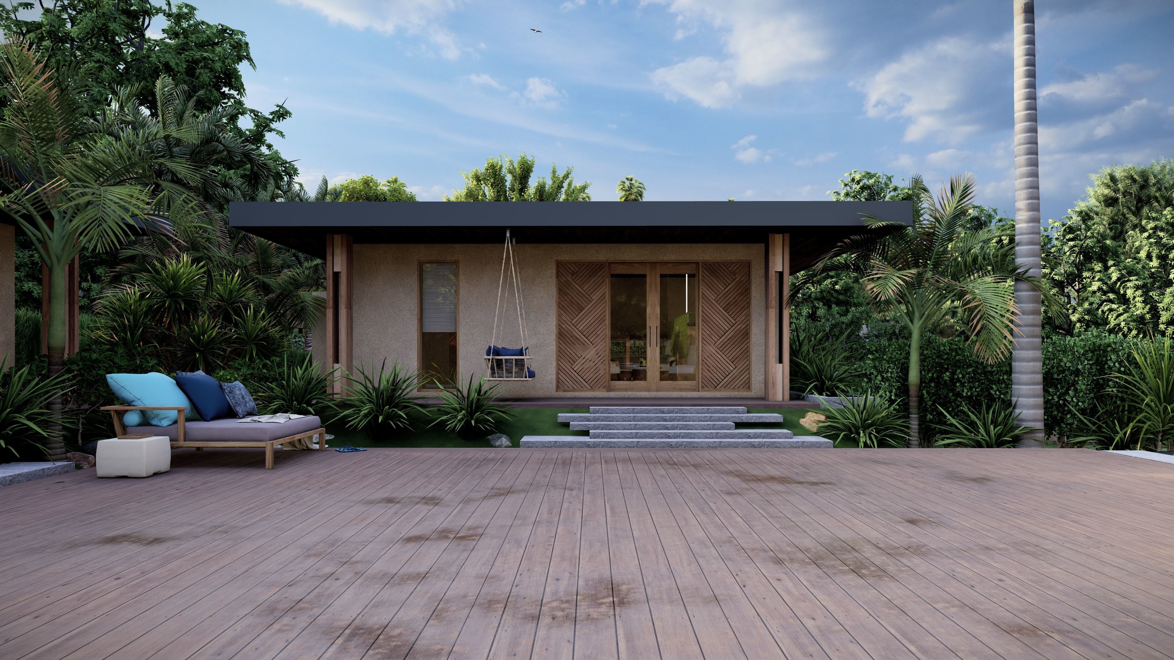 VILLA modern house 3D model 3D model_17