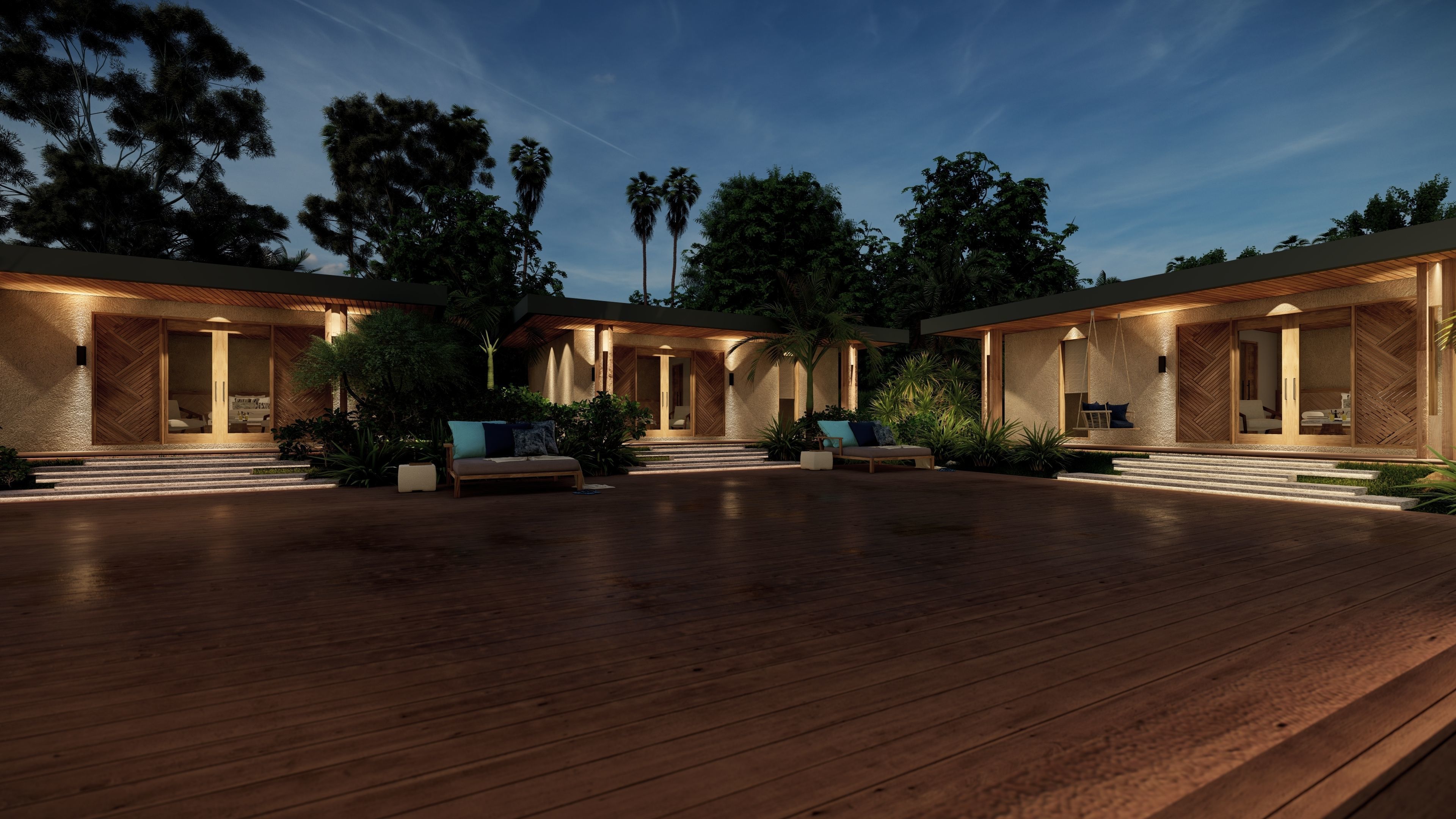 VILLA modern house 3D model 3D model_2