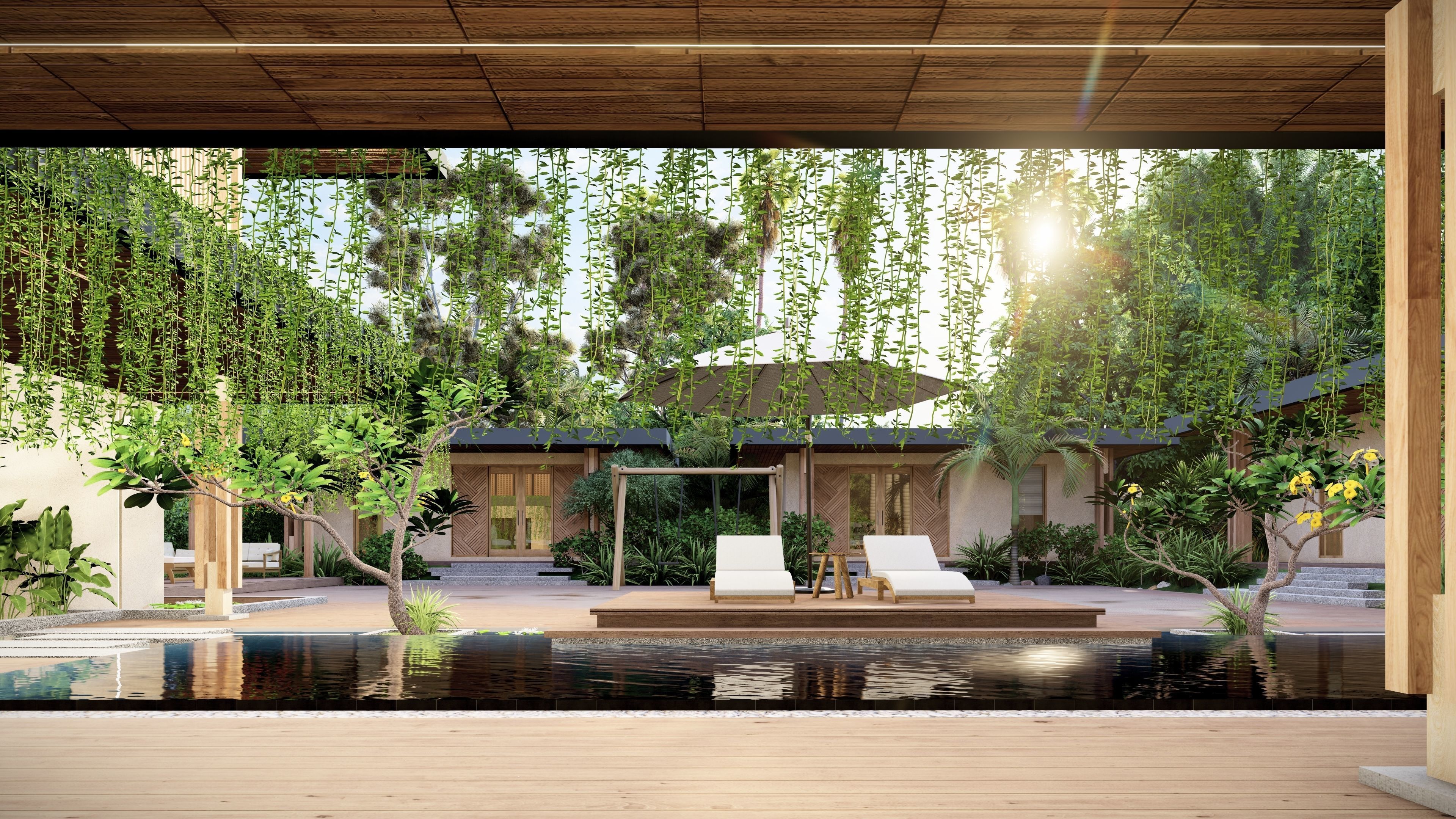 VILLA modern house 3D model 3D model_23