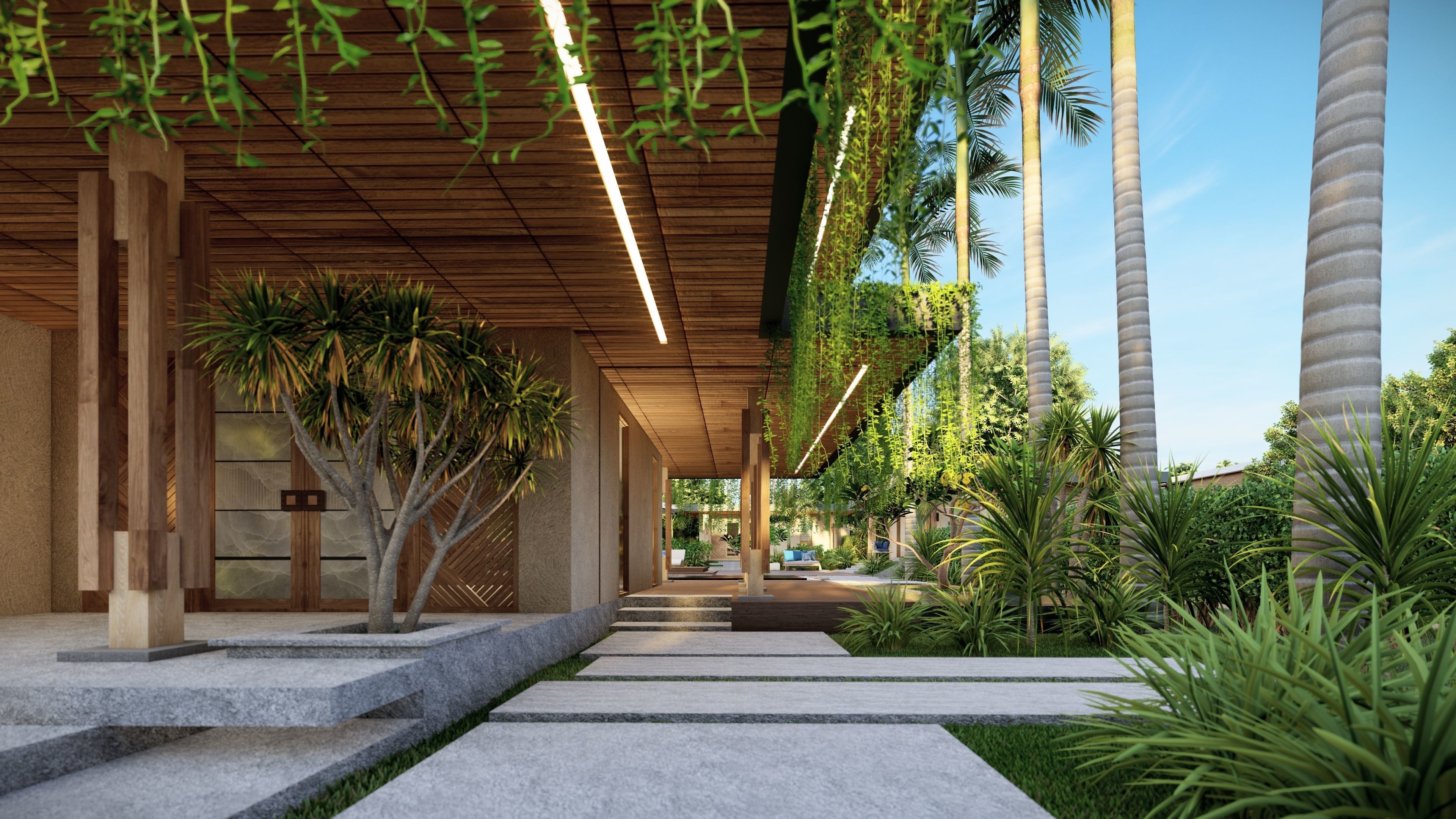 VILLA modern house 3D model 3D model_5