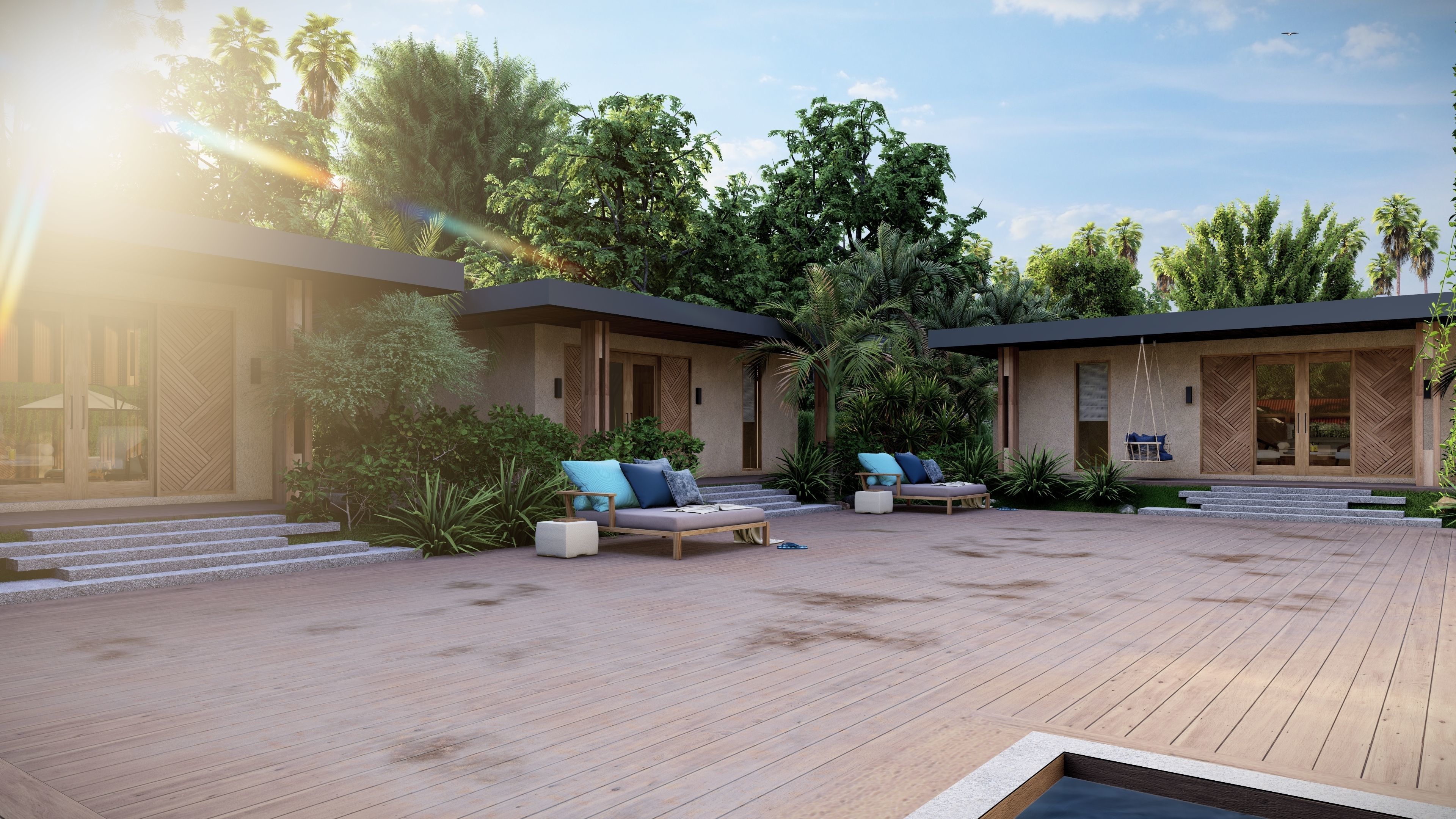 VILLA modern house 3D model 3D model_8