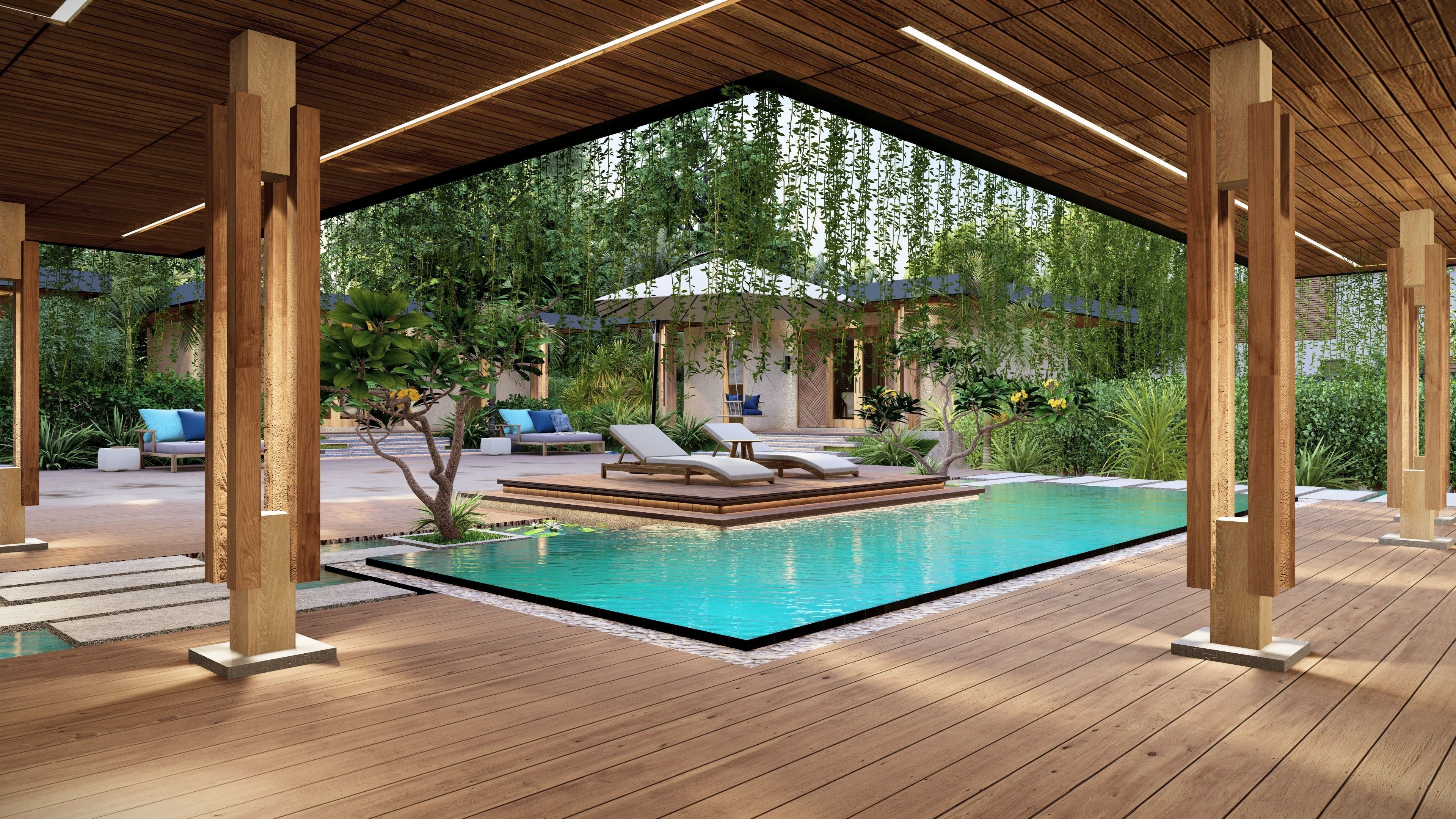 VILLA modern house 3D model 3D model_21