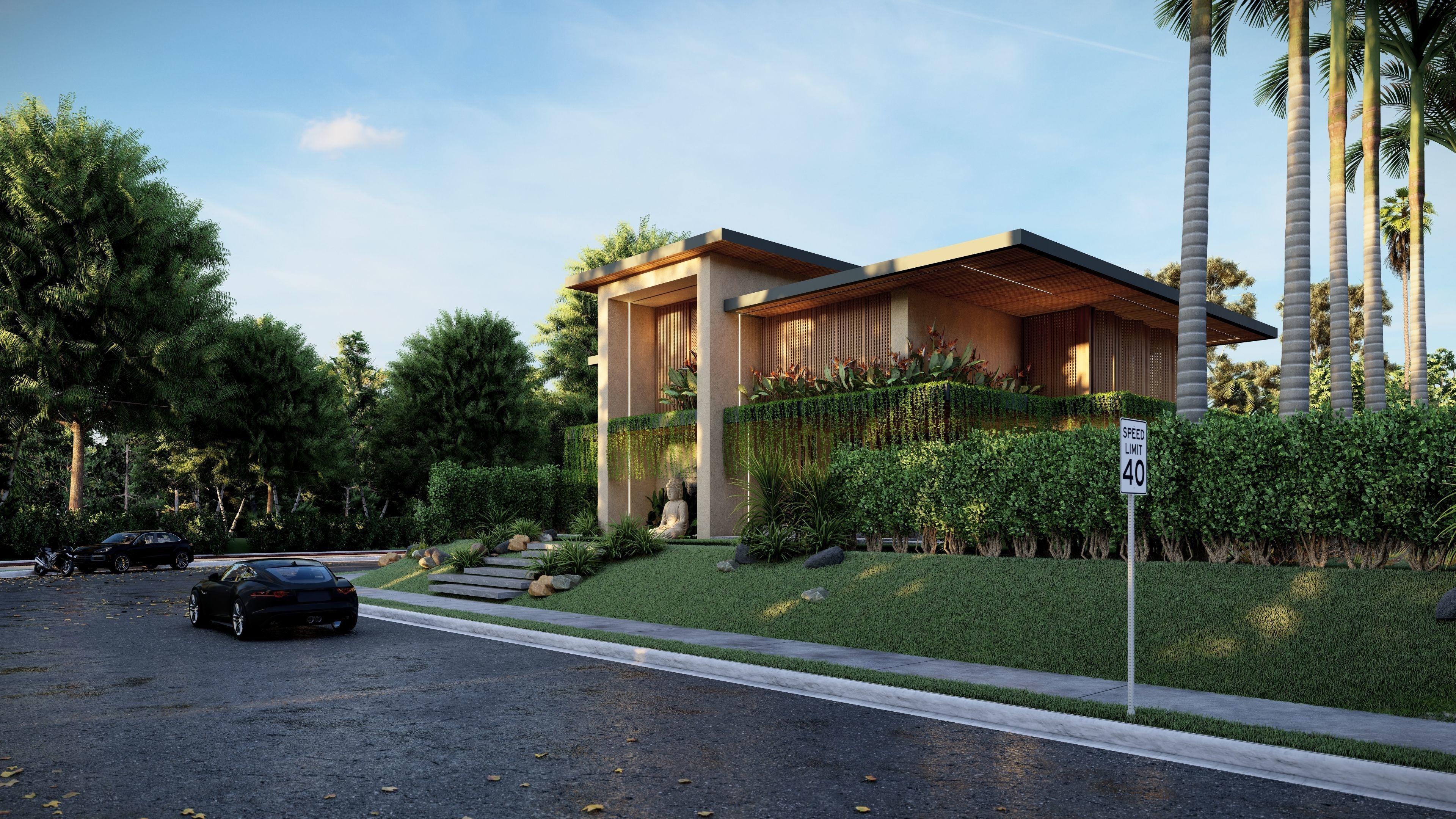 VILLA modern house 3D model 3D model_16