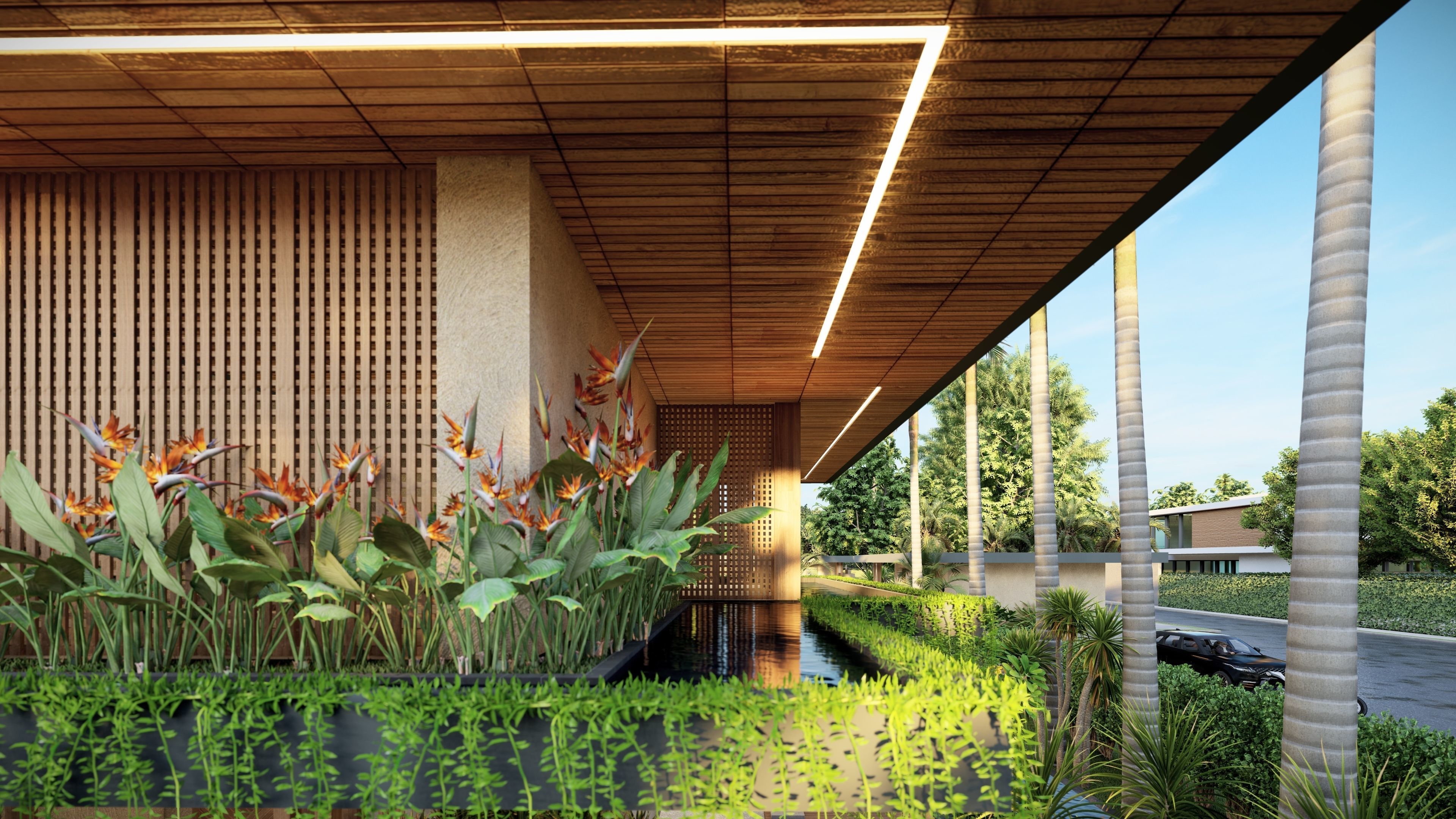 VILLA modern house 3D model 3D model_3