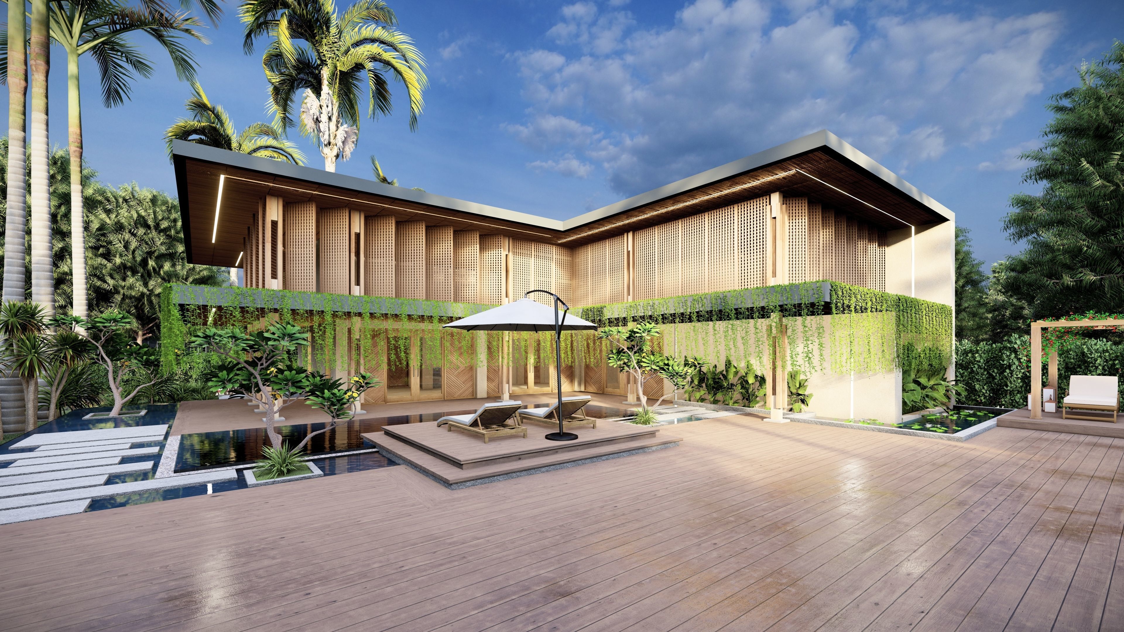 VILLA modern house 3D model 3D model_18