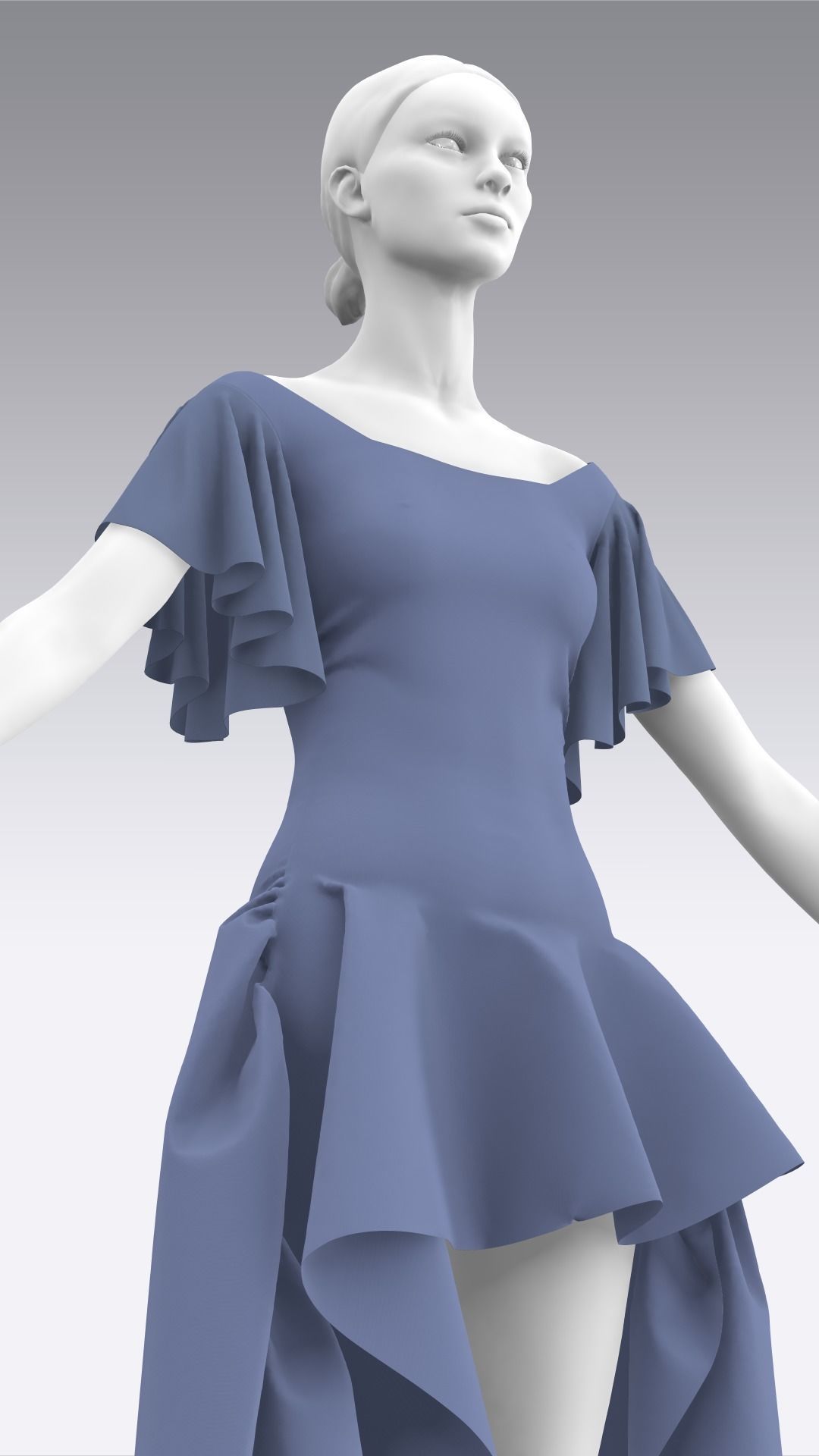 Dress Outfits MD CLO 3D ZPRJ ZPAC project files 3D model_35