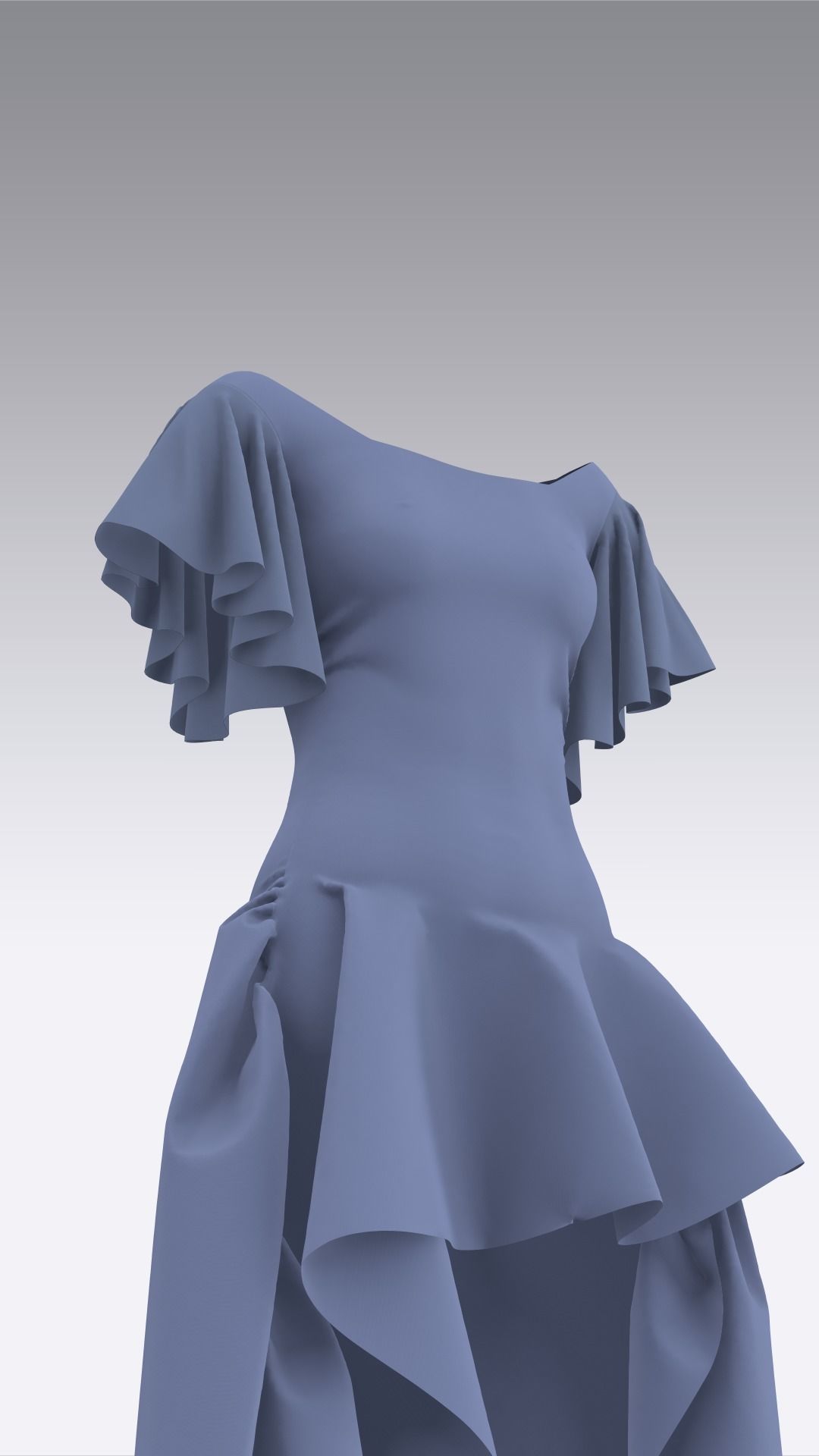 Dress Outfits MD CLO 3D ZPRJ ZPAC project files 3D model_19
