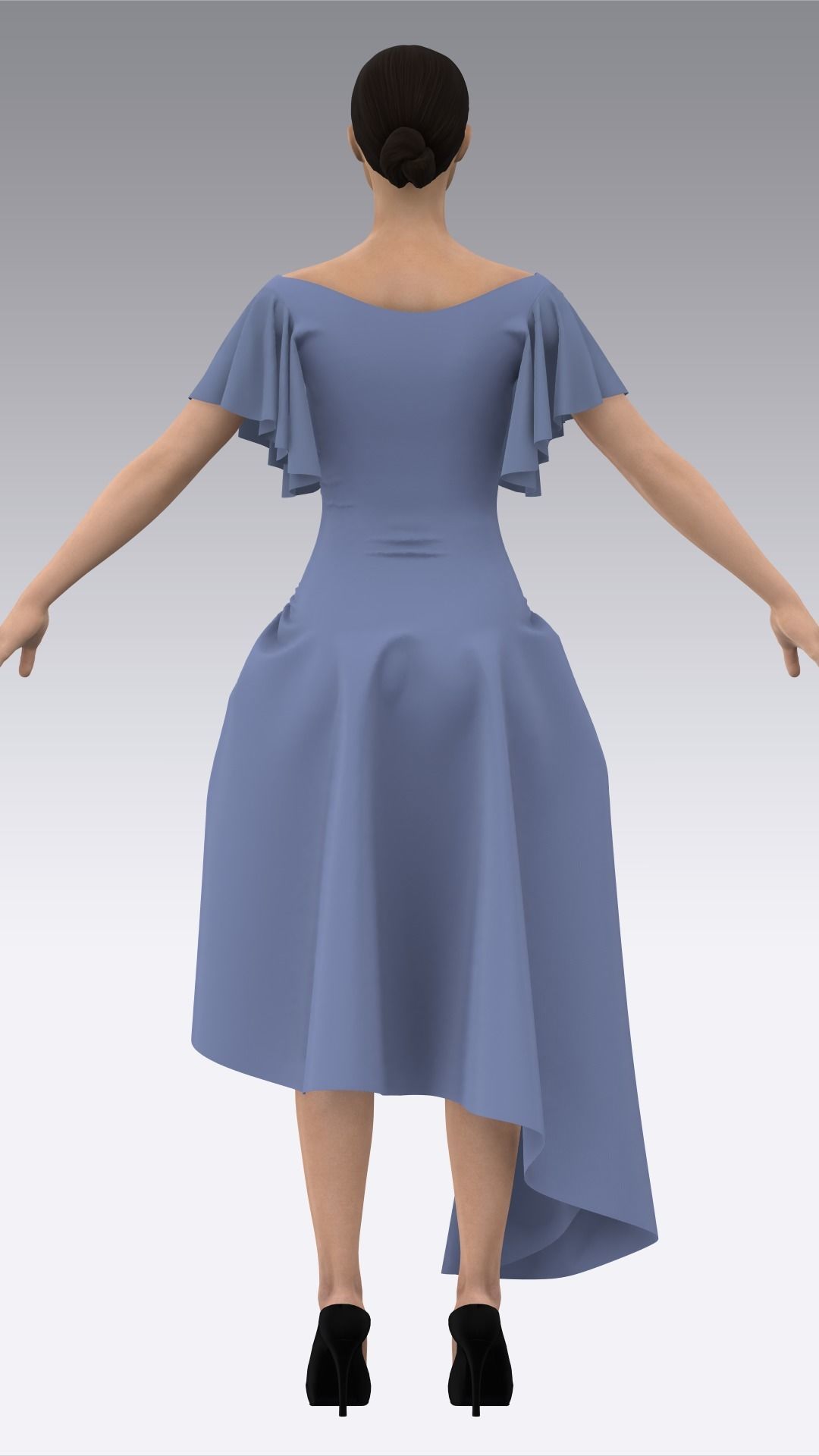 Dress Outfits MD CLO 3D ZPRJ ZPAC project files 3D model_34