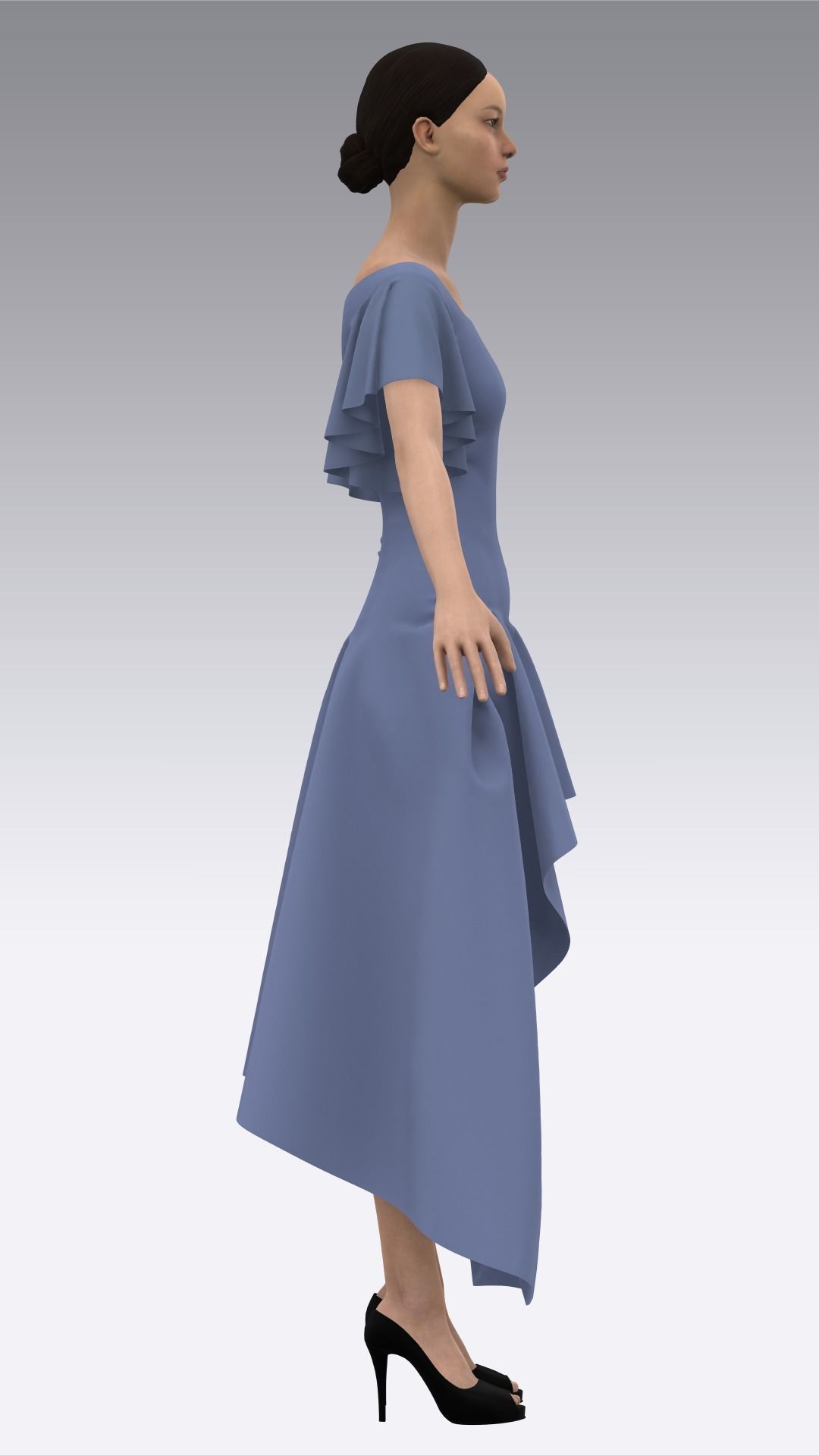 Dress Outfits MD CLO 3D ZPRJ ZPAC project files 3D model_13