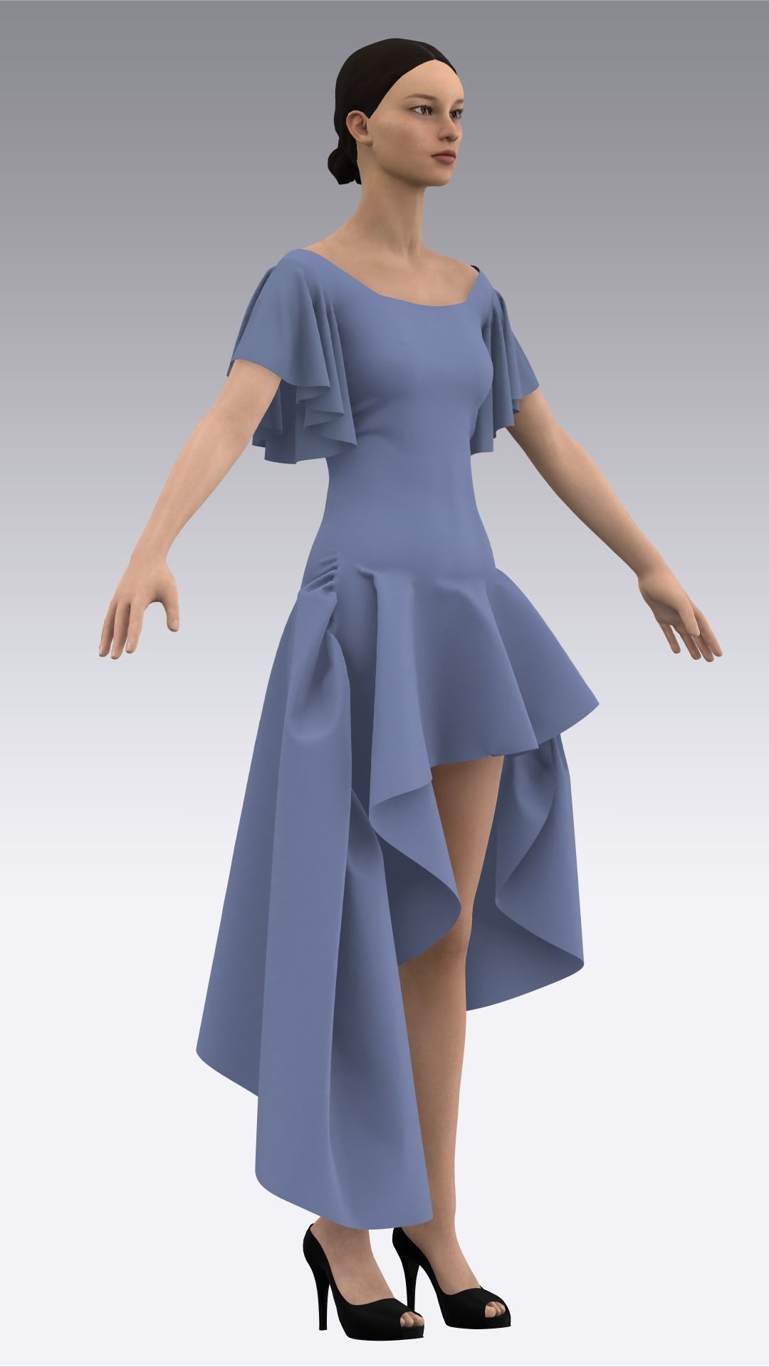 Dress Outfits MD CLO 3D ZPRJ ZPAC project files 3D model_33