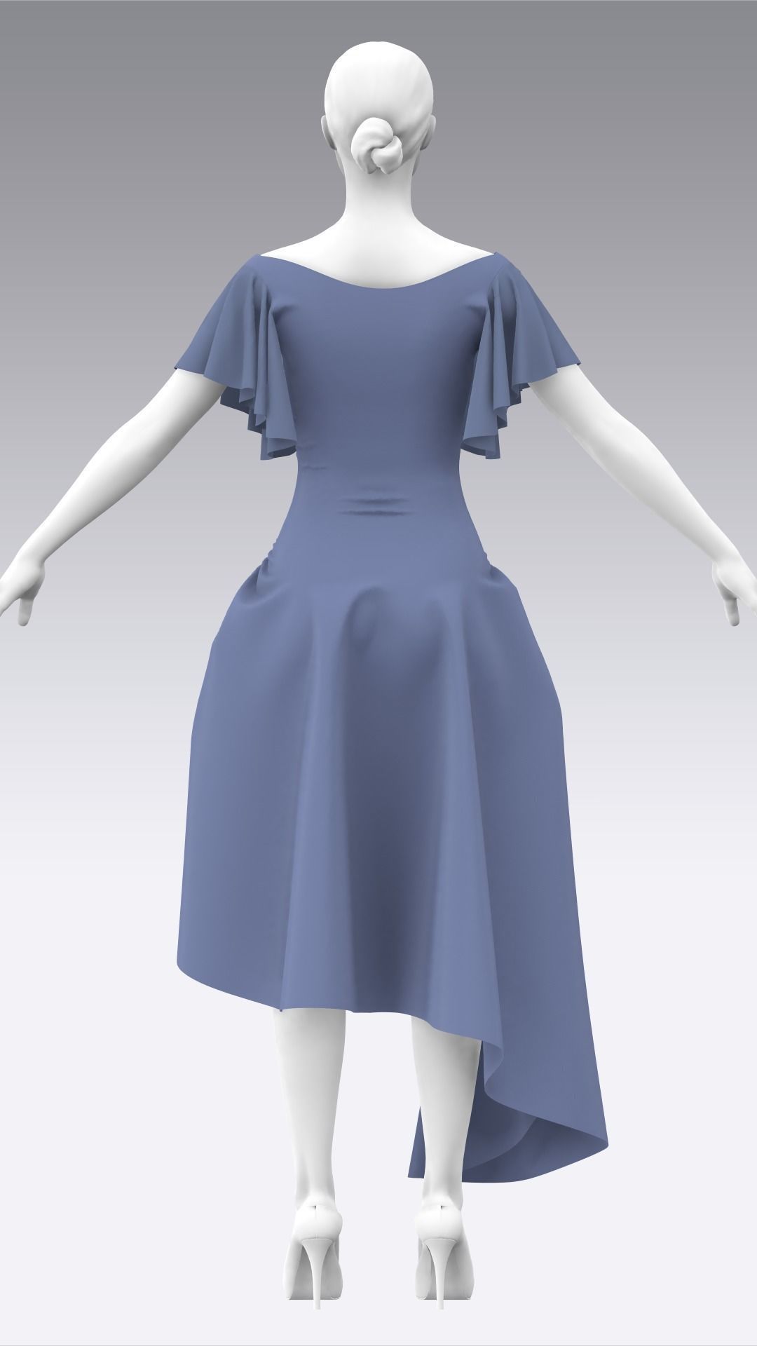Dress Outfits MD CLO 3D ZPRJ ZPAC project files 3D model_23