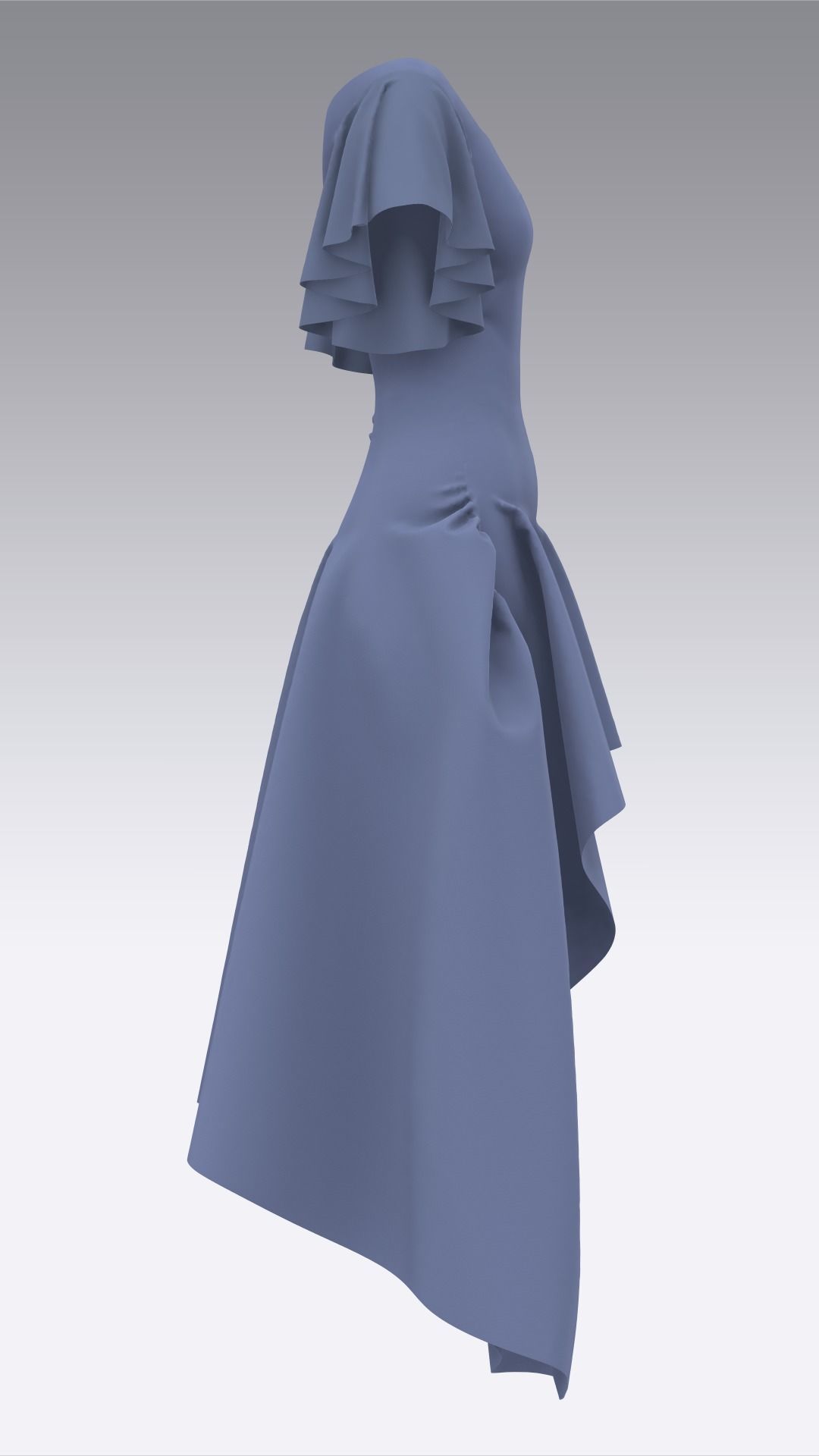 Dress Outfits MD CLO 3D ZPRJ ZPAC project files 3D model_17