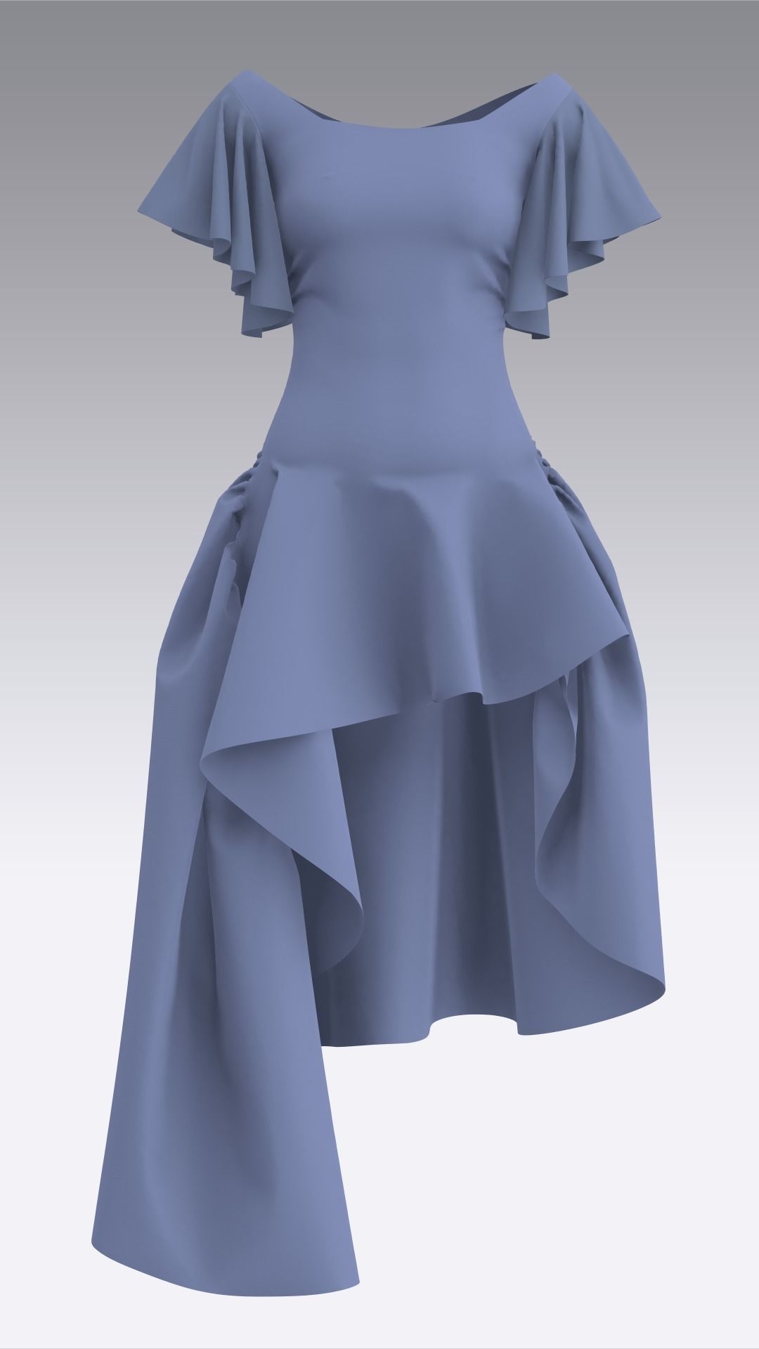 Dress Outfits MD CLO 3D ZPRJ ZPAC project files 3D model_21