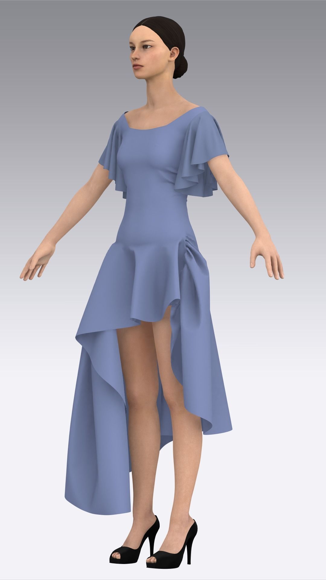 Dress Outfits MD CLO 3D ZPRJ ZPAC project files 3D model_27