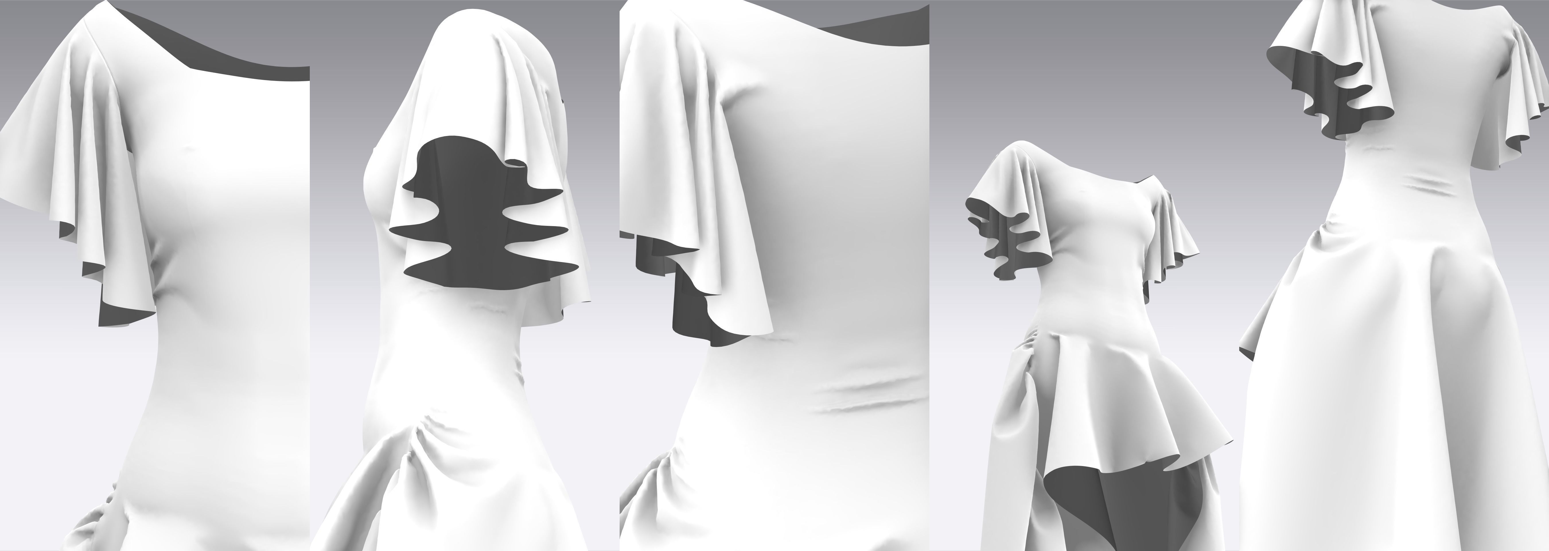 Dress Outfits MD CLO 3D ZPRJ ZPAC project files 3D model_7