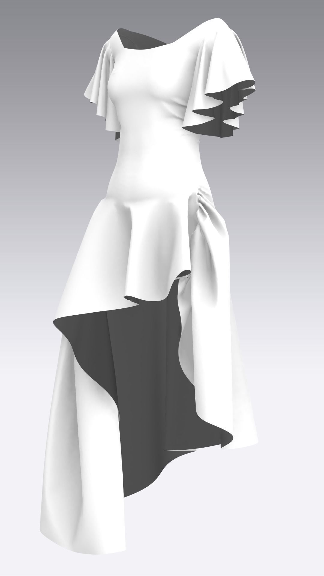 Dress Outfits MD CLO 3D ZPRJ ZPAC project files 3D model_22