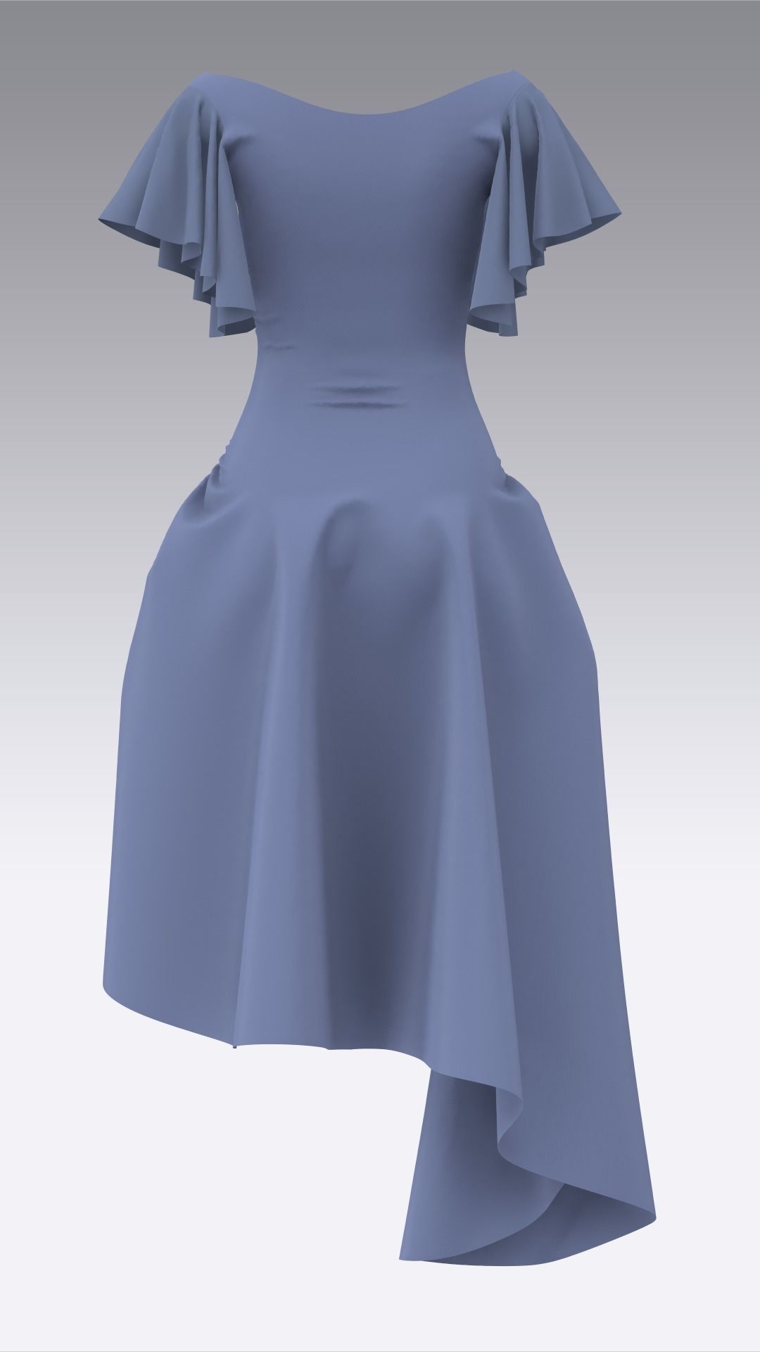 Dress Outfits MD CLO 3D ZPRJ ZPAC project files 3D model_30