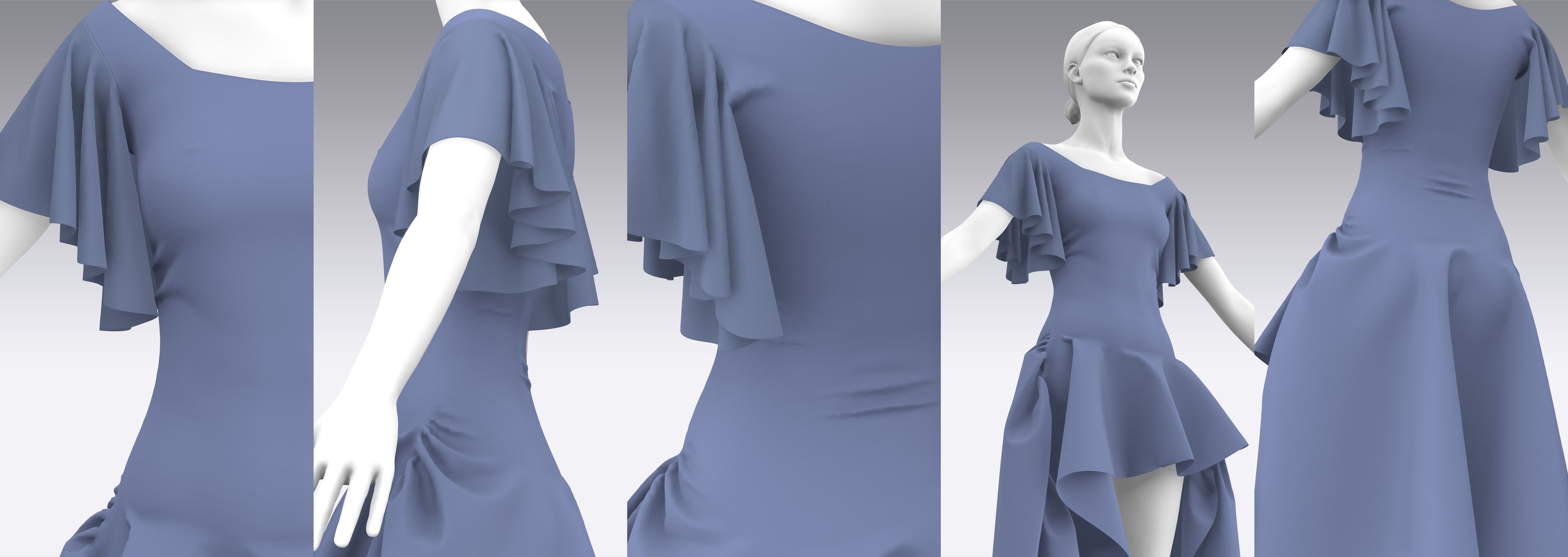 Dress Outfits MD CLO 3D ZPRJ ZPAC project files 3D model_42