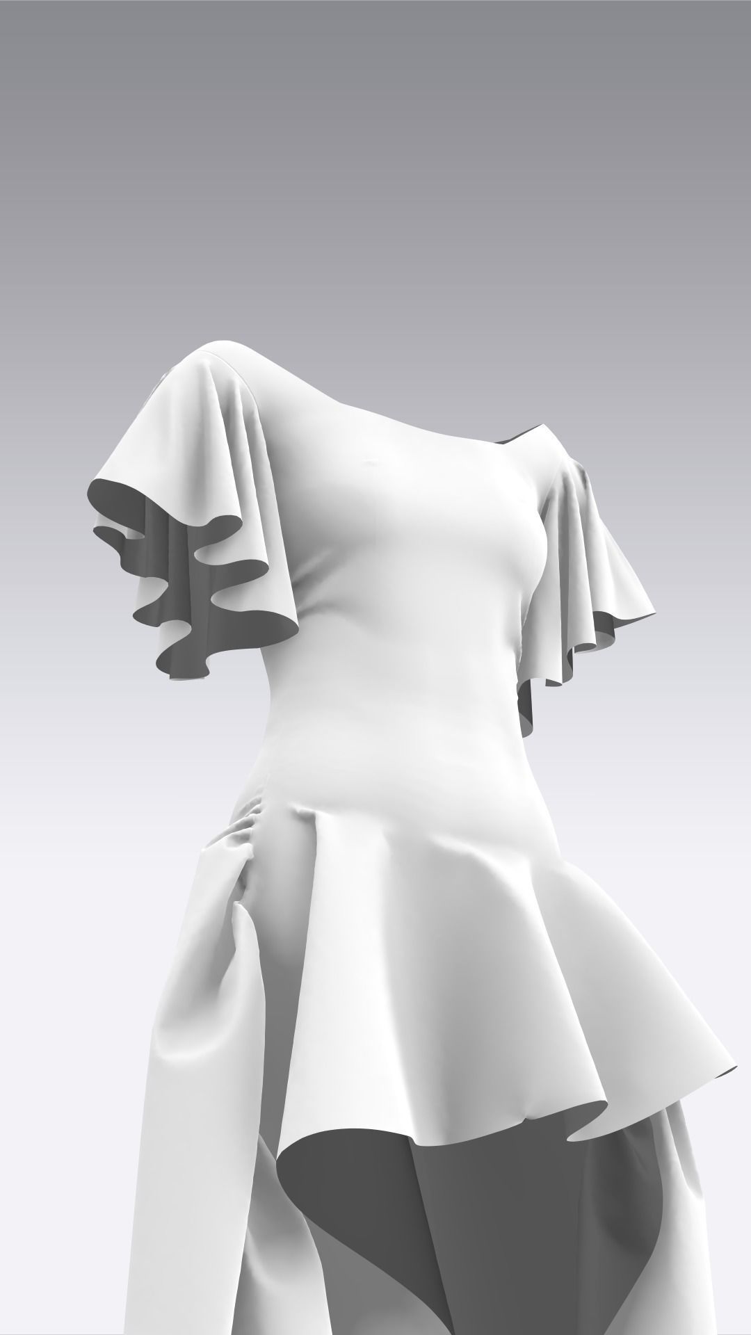 Dress Outfits MD CLO 3D ZPRJ ZPAC project files 3D model_9