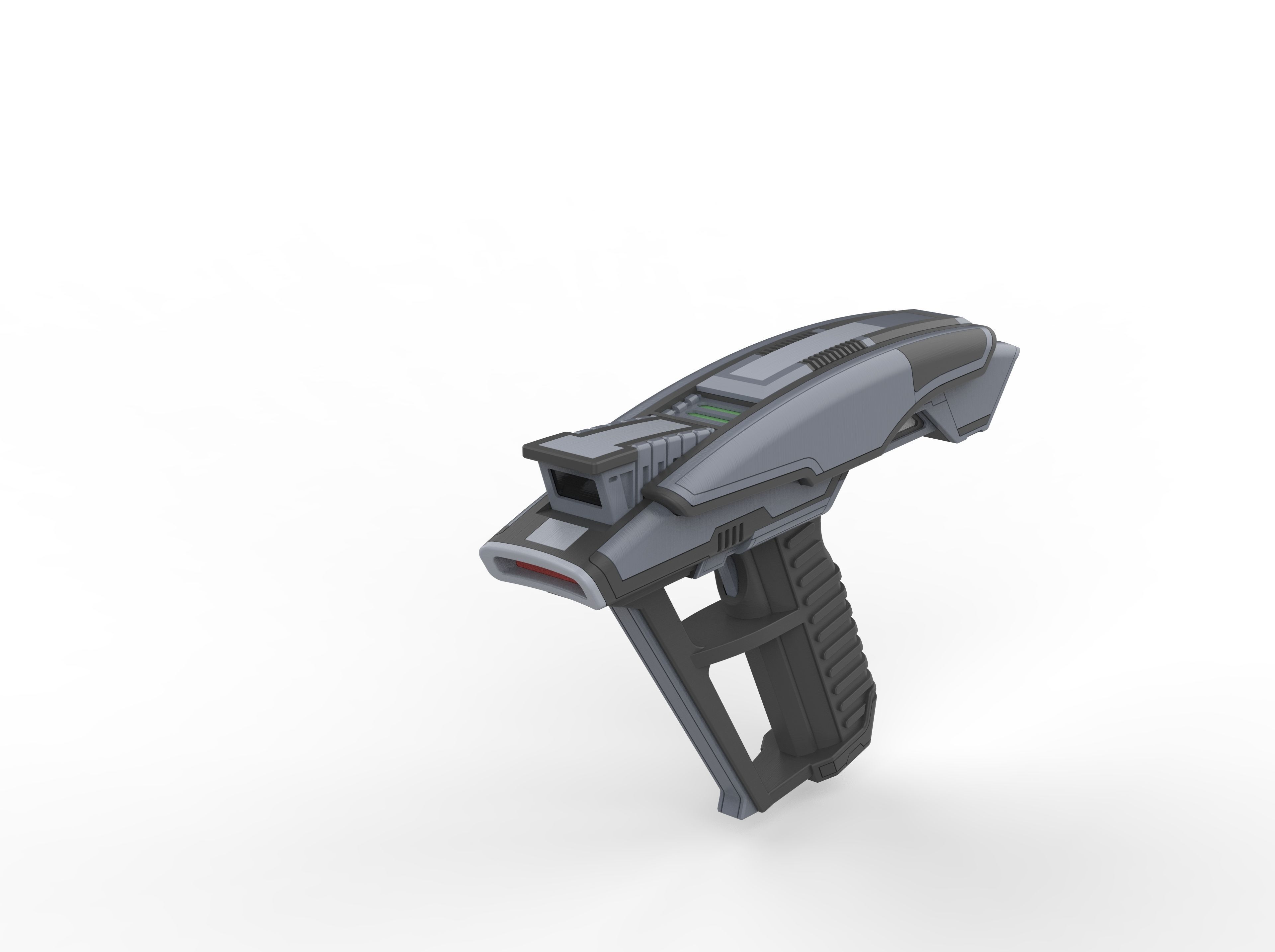Picard Phaser - Star Trek - Commercial - Printable - STL 3D print model_7
