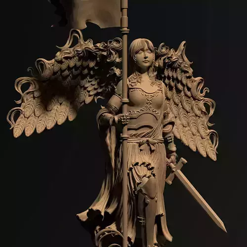 3D Game Assets 3D Printed Models Angel Figures
