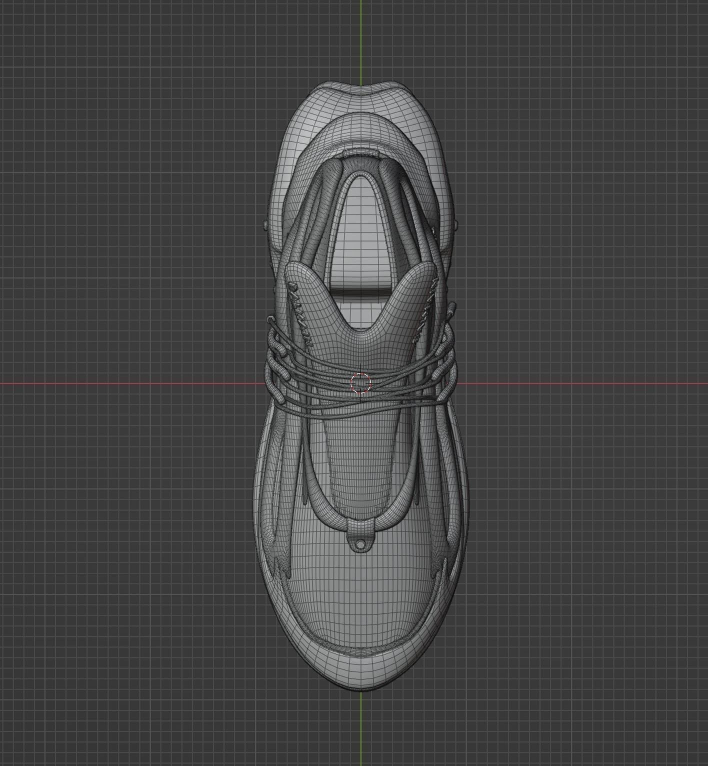 Balmain Unicorn sneakers Low-poly 3D model_5