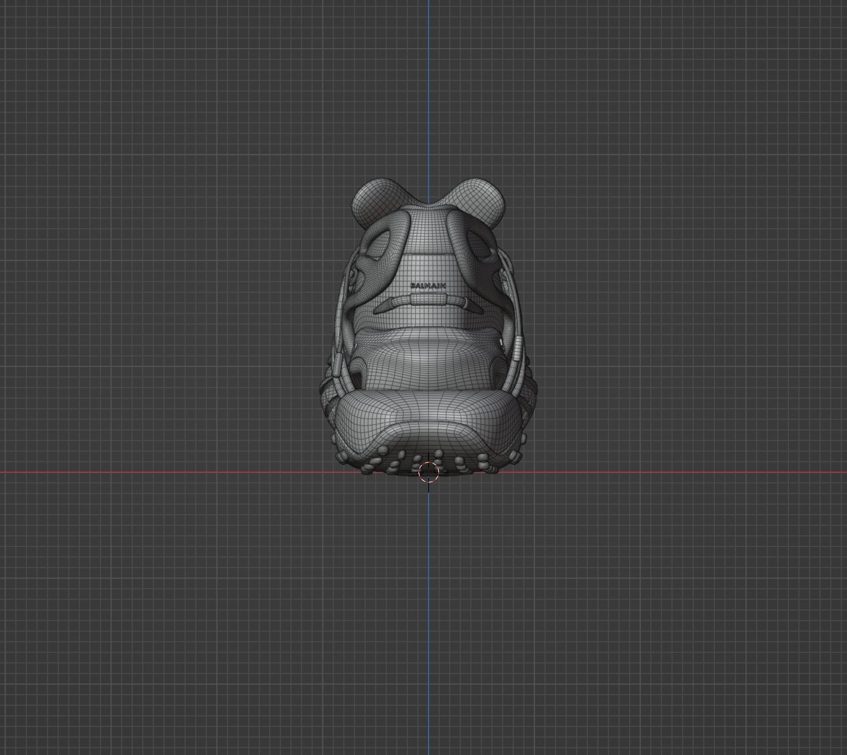 Balmain Unicorn sneakers Low-poly 3D model_7