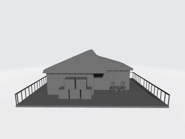 House Low-poly 3D model_4