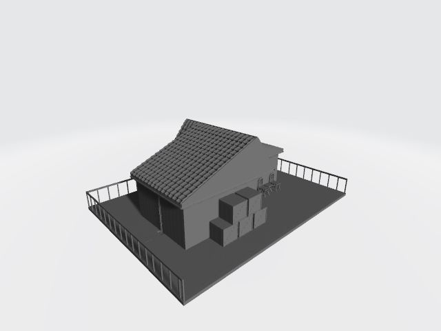 House Low-poly 3D model_3