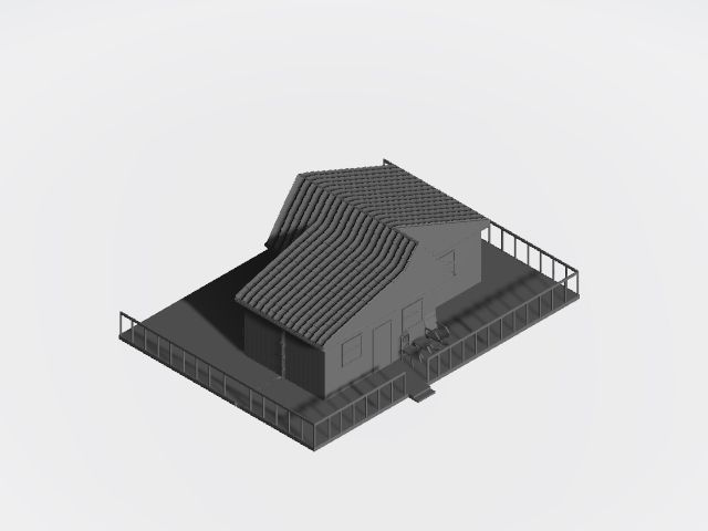 House Low-poly 3D model_7