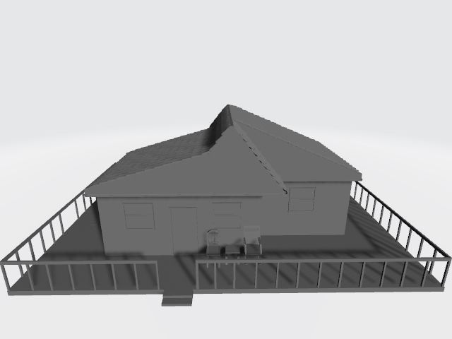 House Low-poly 3D model_1