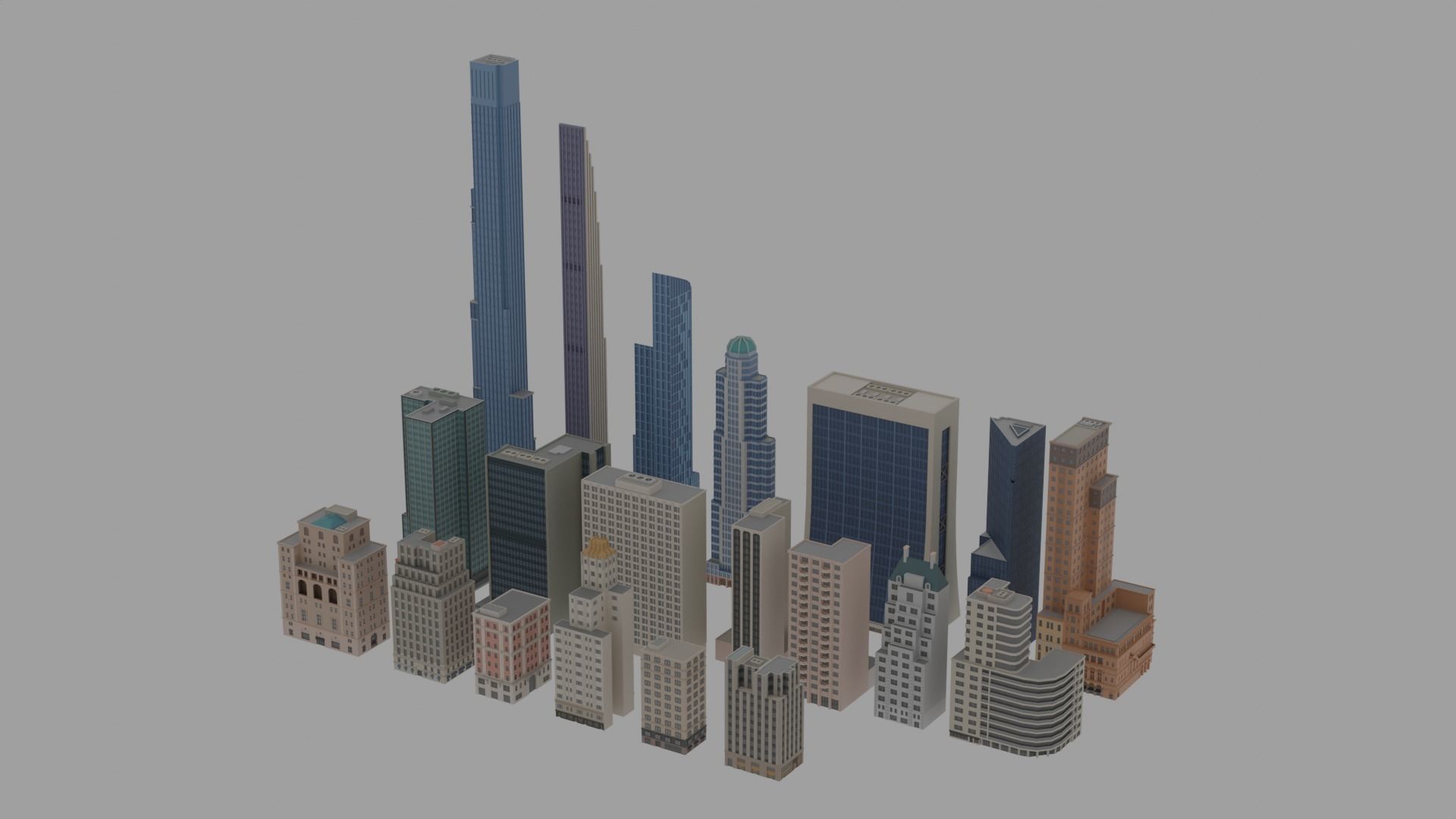 Building NYC Vol 1 Low-poly 3D model_1