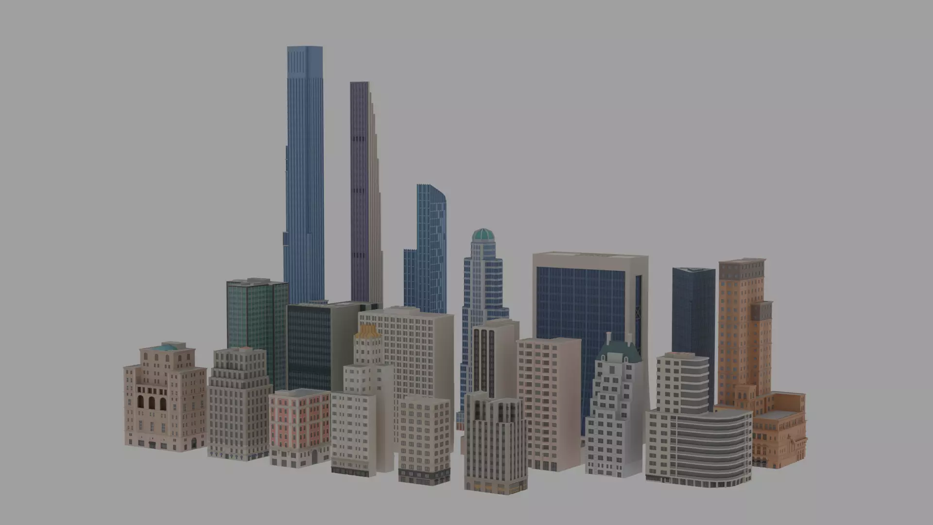 Building NYC Vol 1 Low-poly 3D model_0