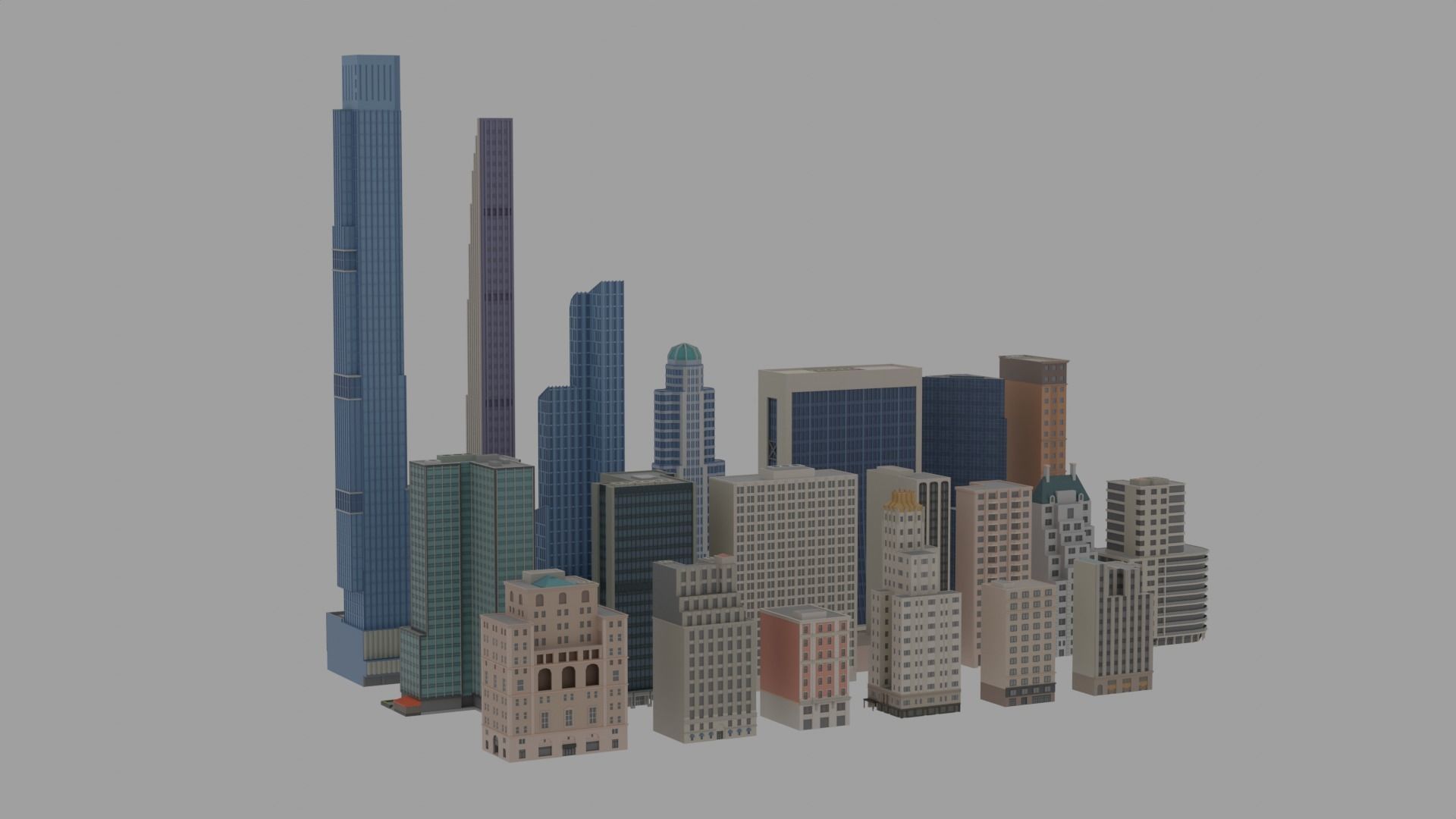 Building NYC Vol 1 Low-poly 3D model_4