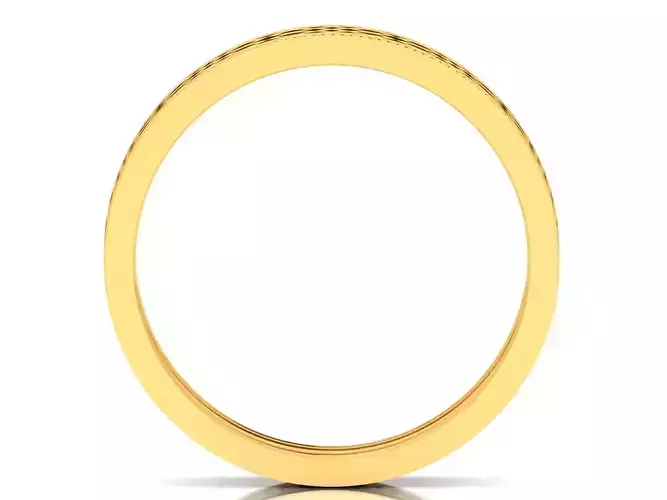 Band 3dm Render Details gold ring with intricate design