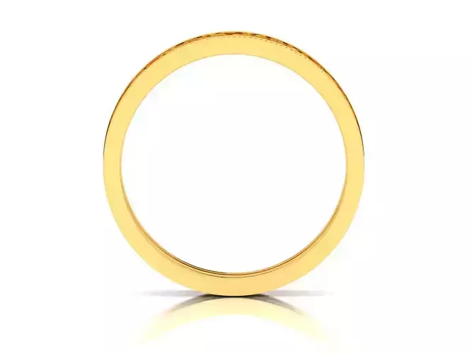 Band 3dm Render Details gold ring with intricate design