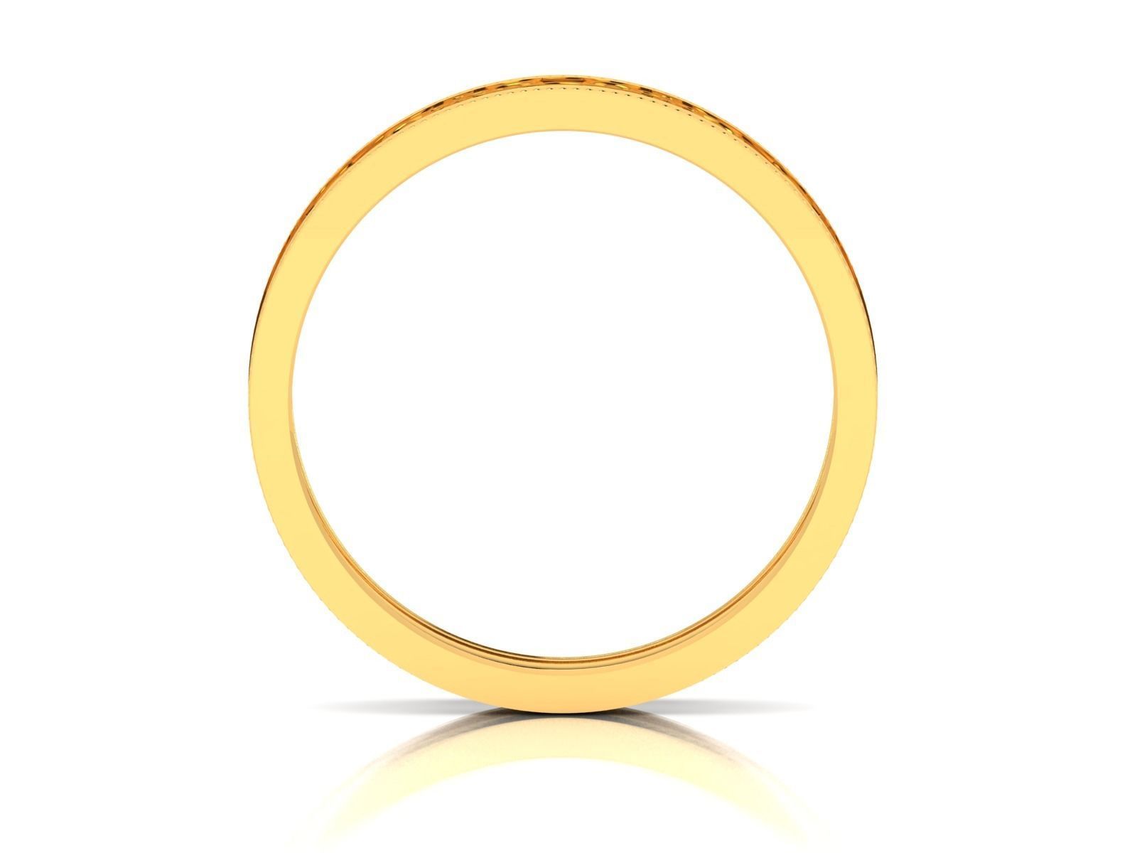 Band 3dm Render Details gold ring with intricate design 3D print model_14