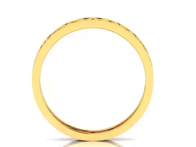 Band 3dm Render Details gold ring with diamonds