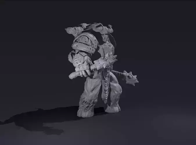 Ramer - Beast Marine 5 - Presupported 3D print model