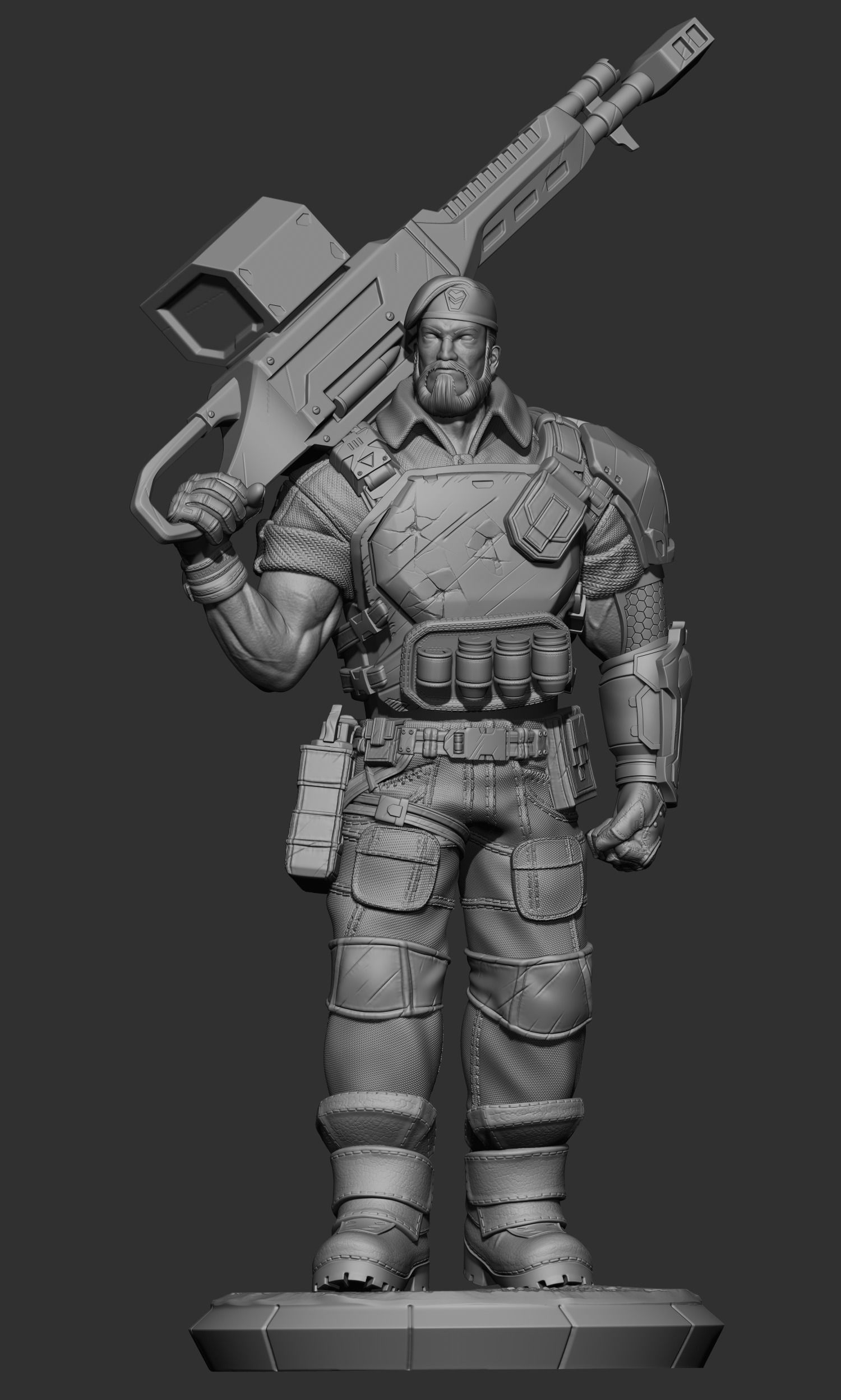 BRIMSTONE - VALORANT FANART 3D print model_8