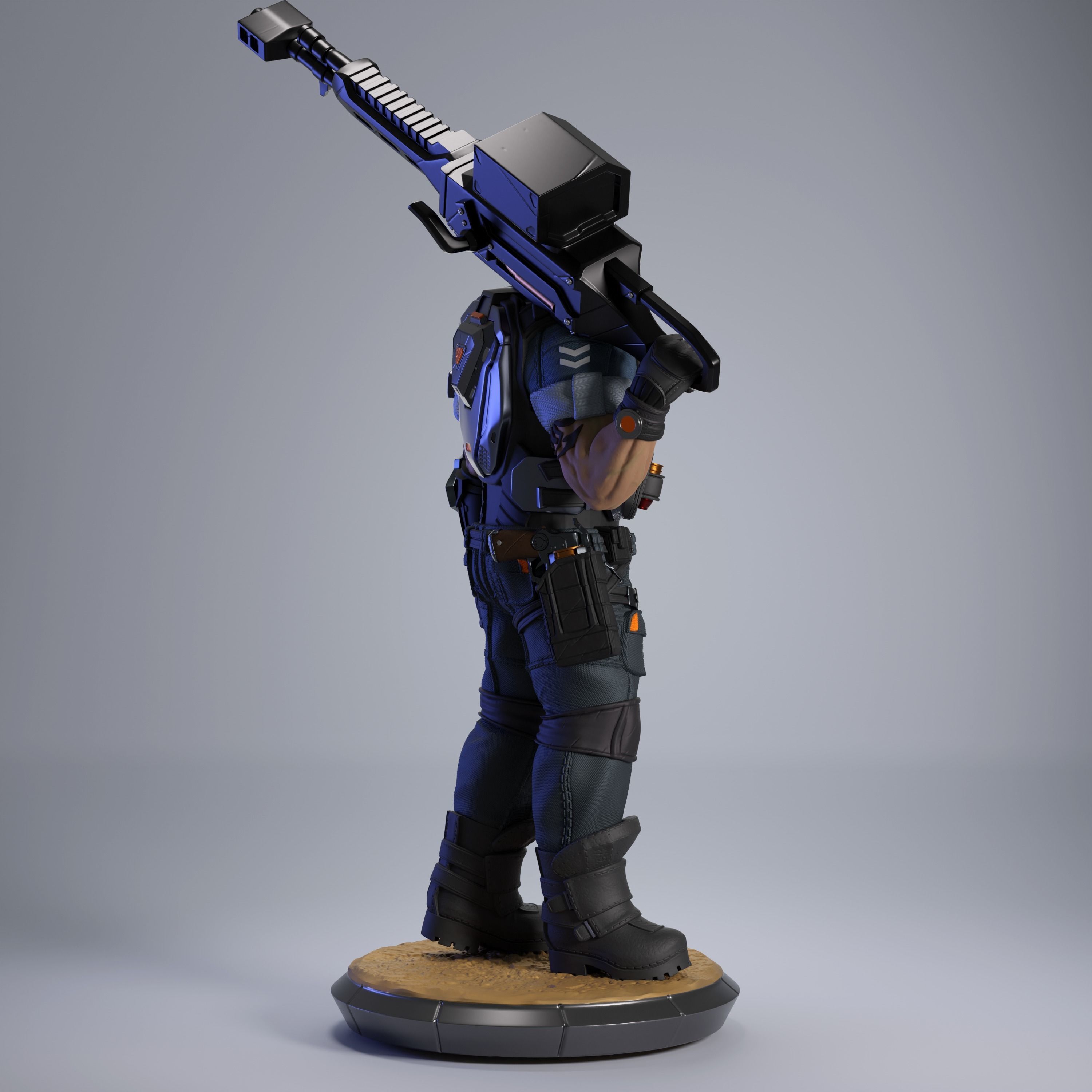 BRIMSTONE - VALORANT FANART 3D print model_3