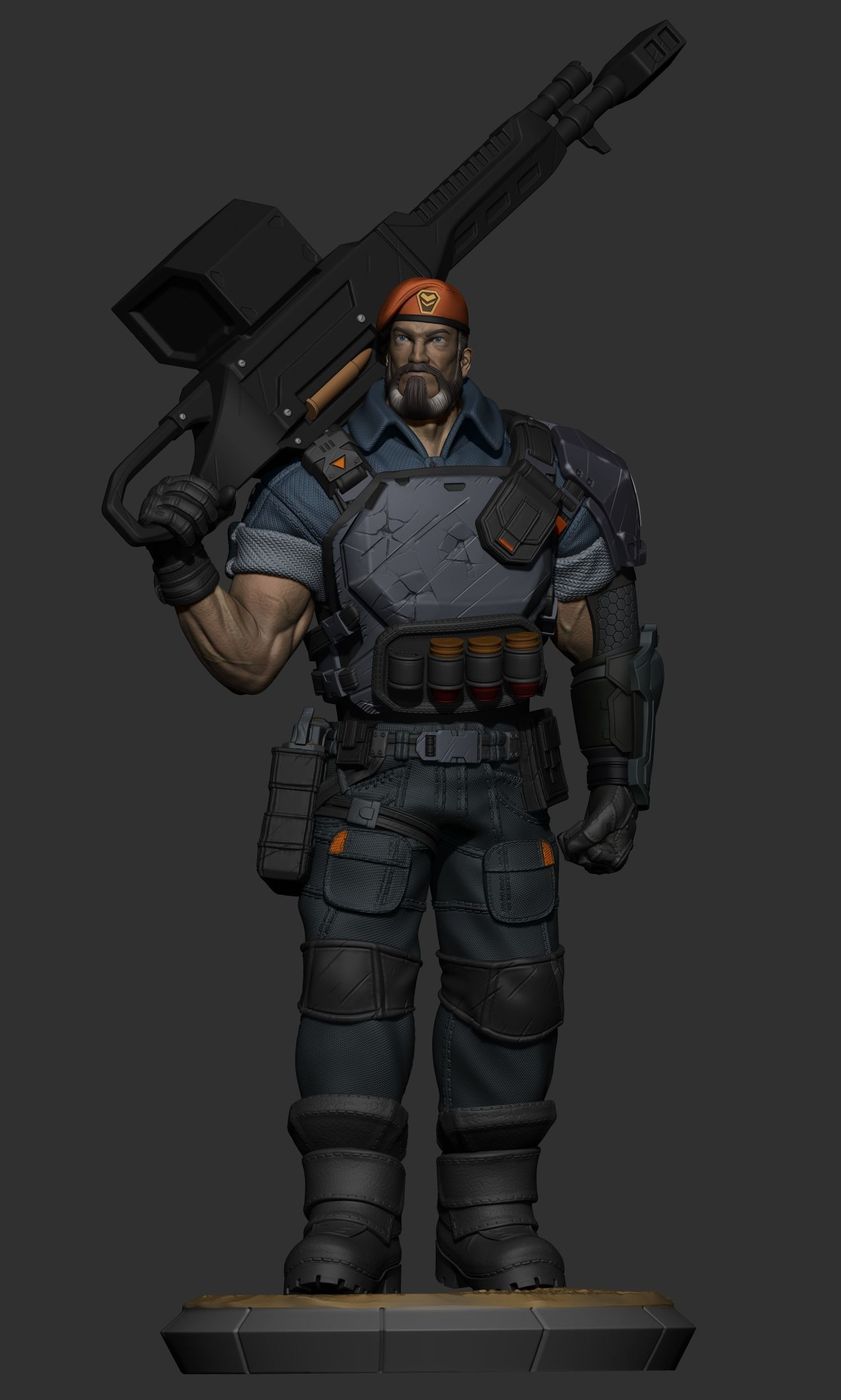 BRIMSTONE - VALORANT FANART 3D print model_4