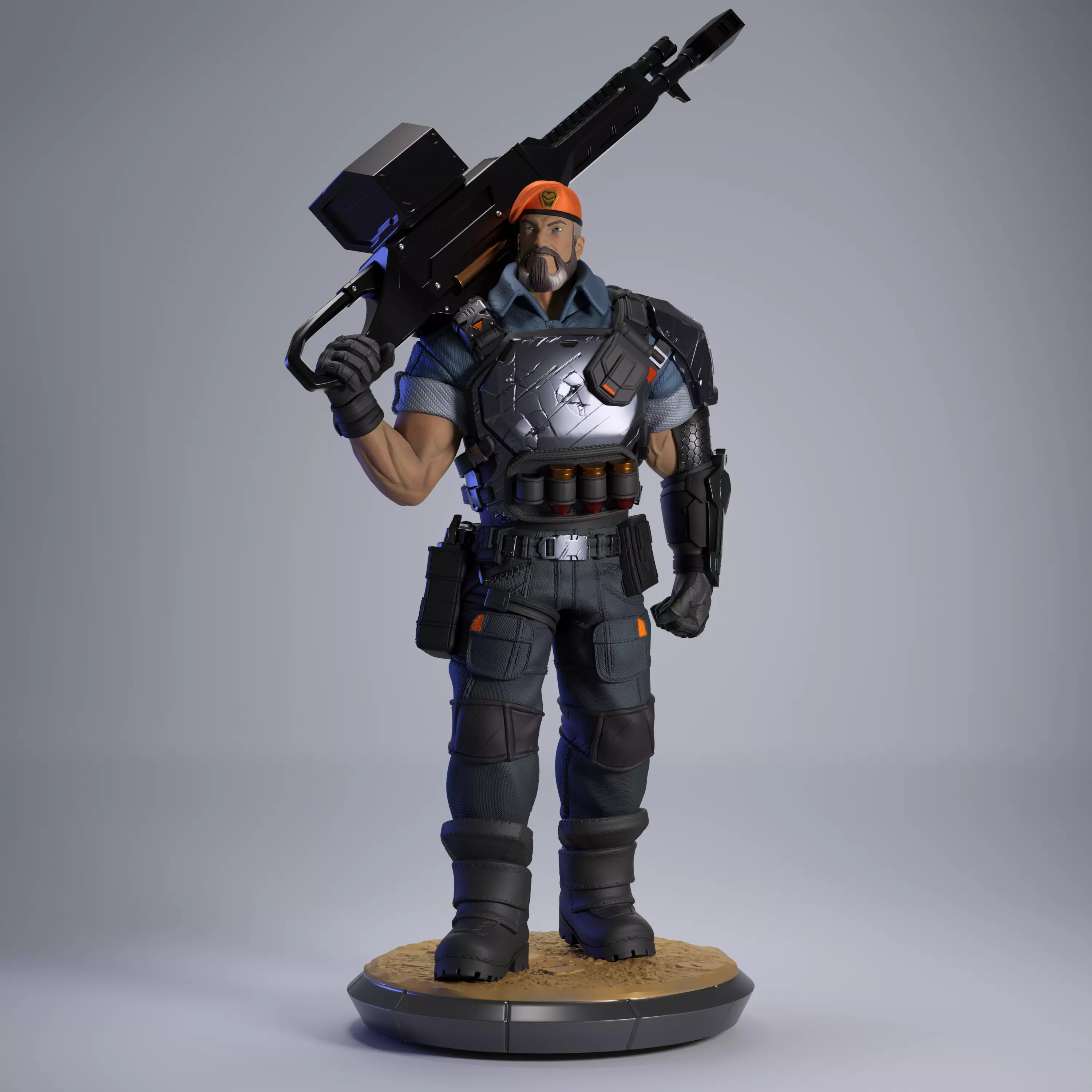 BRIMSTONE - VALORANT FANART 3D print model_0