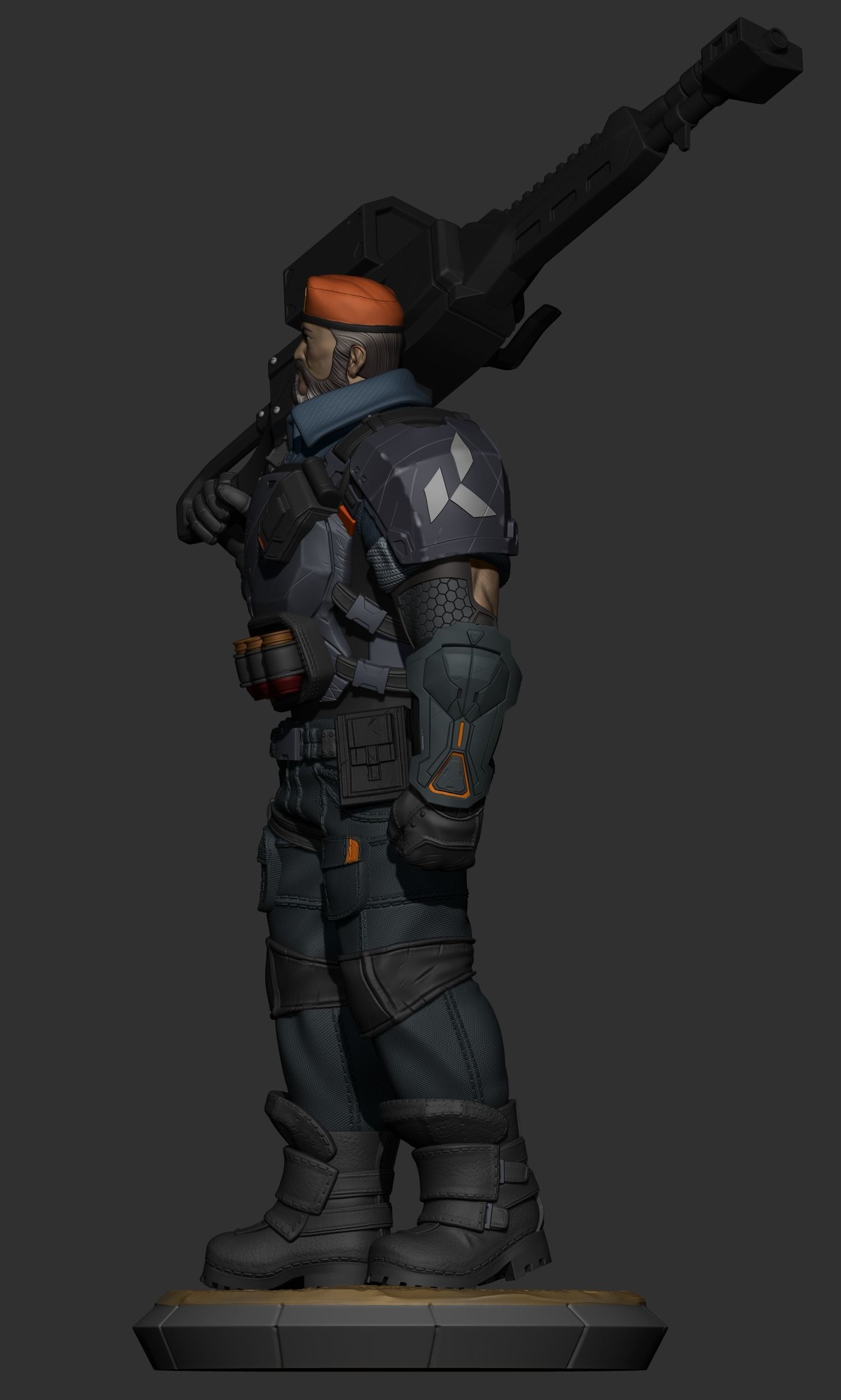 BRIMSTONE - VALORANT FANART 3D print model_7