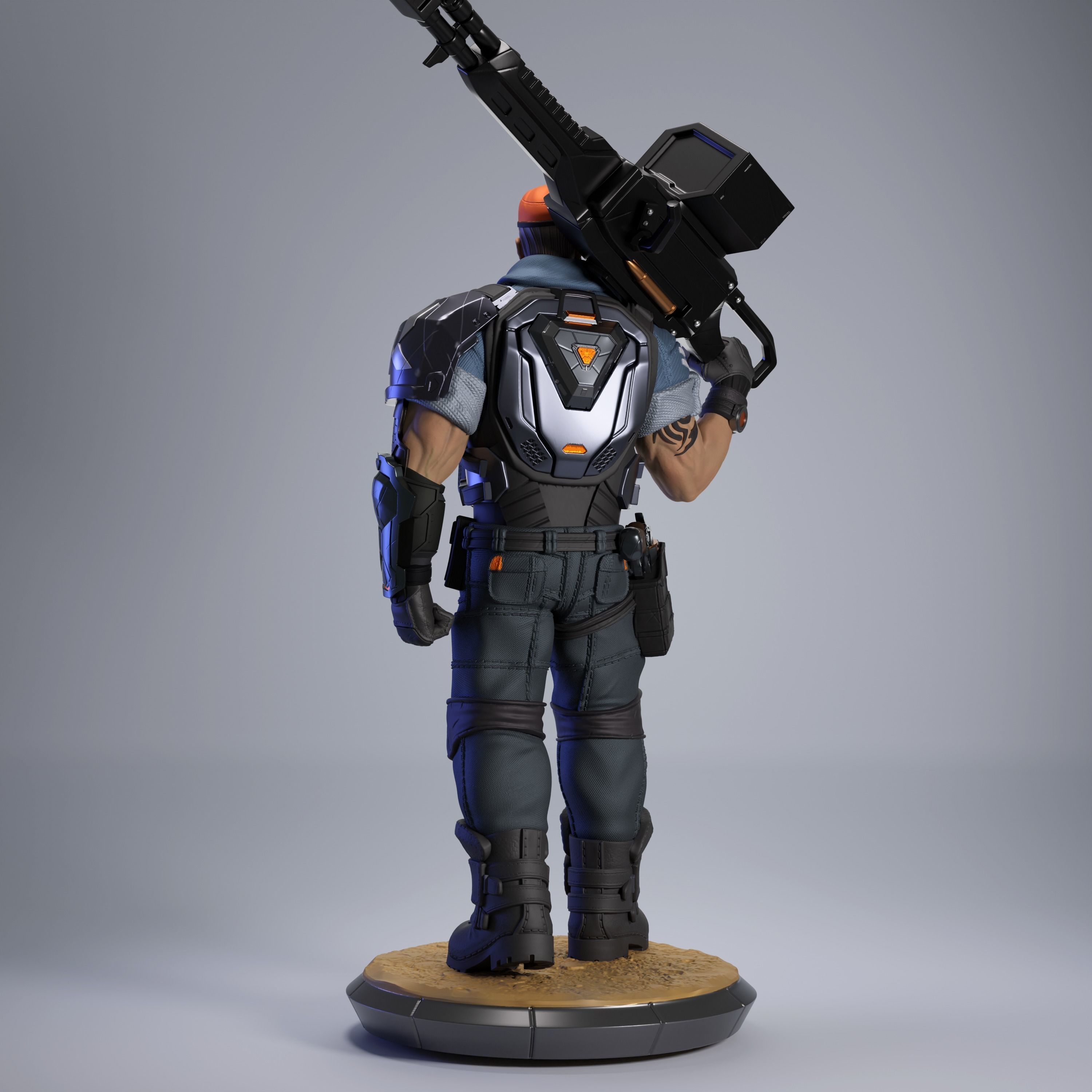 BRIMSTONE - VALORANT FANART 3D print model_1